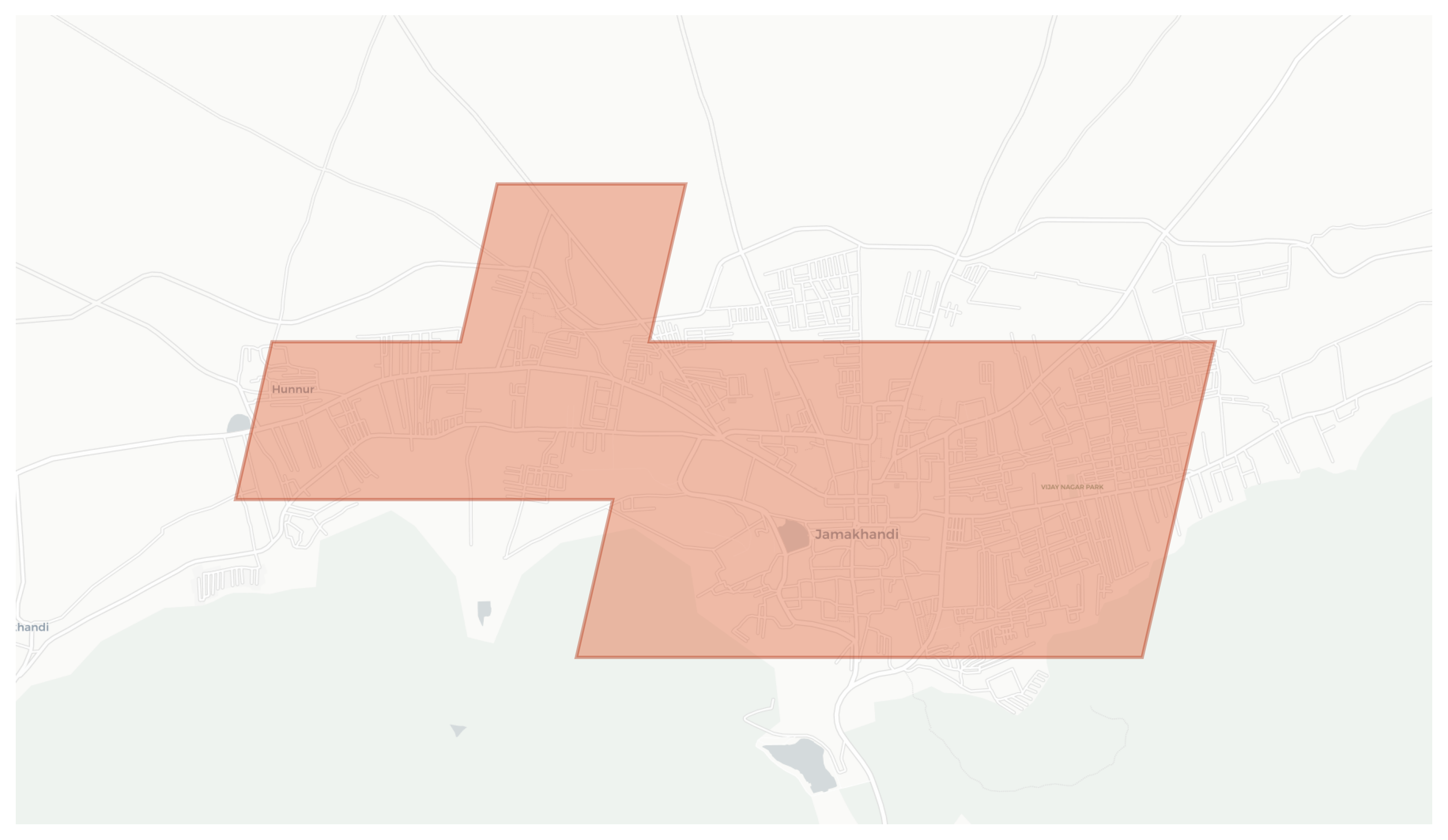 Jamakhandi geographic map