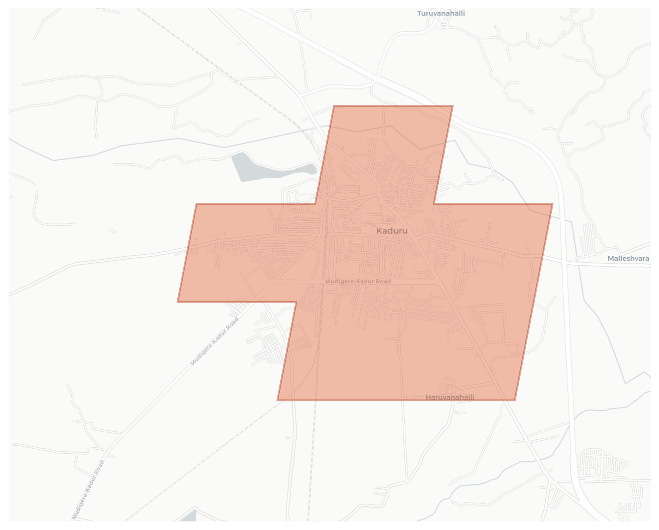 Kaduru geographic map