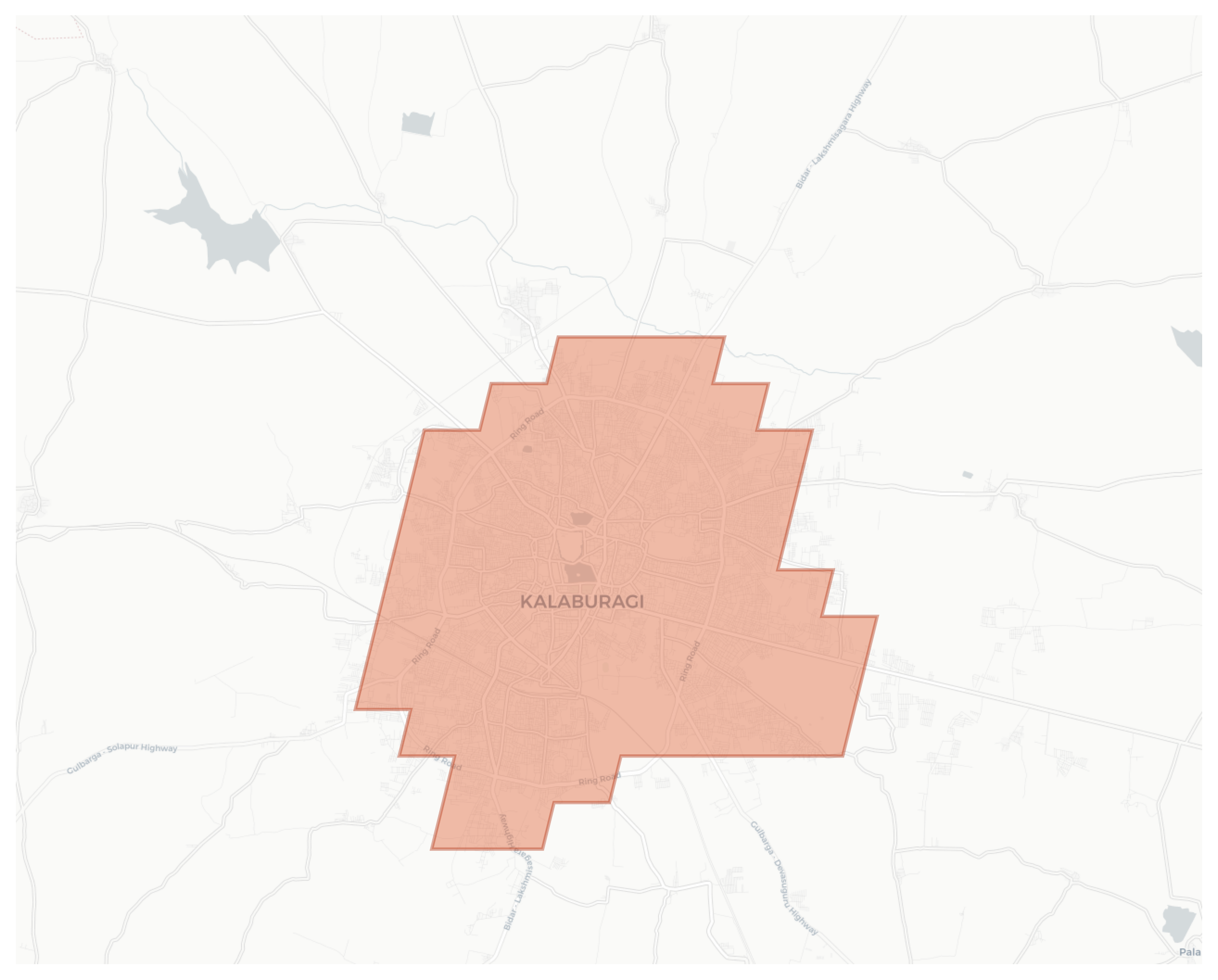 Kalaburagi geographic map