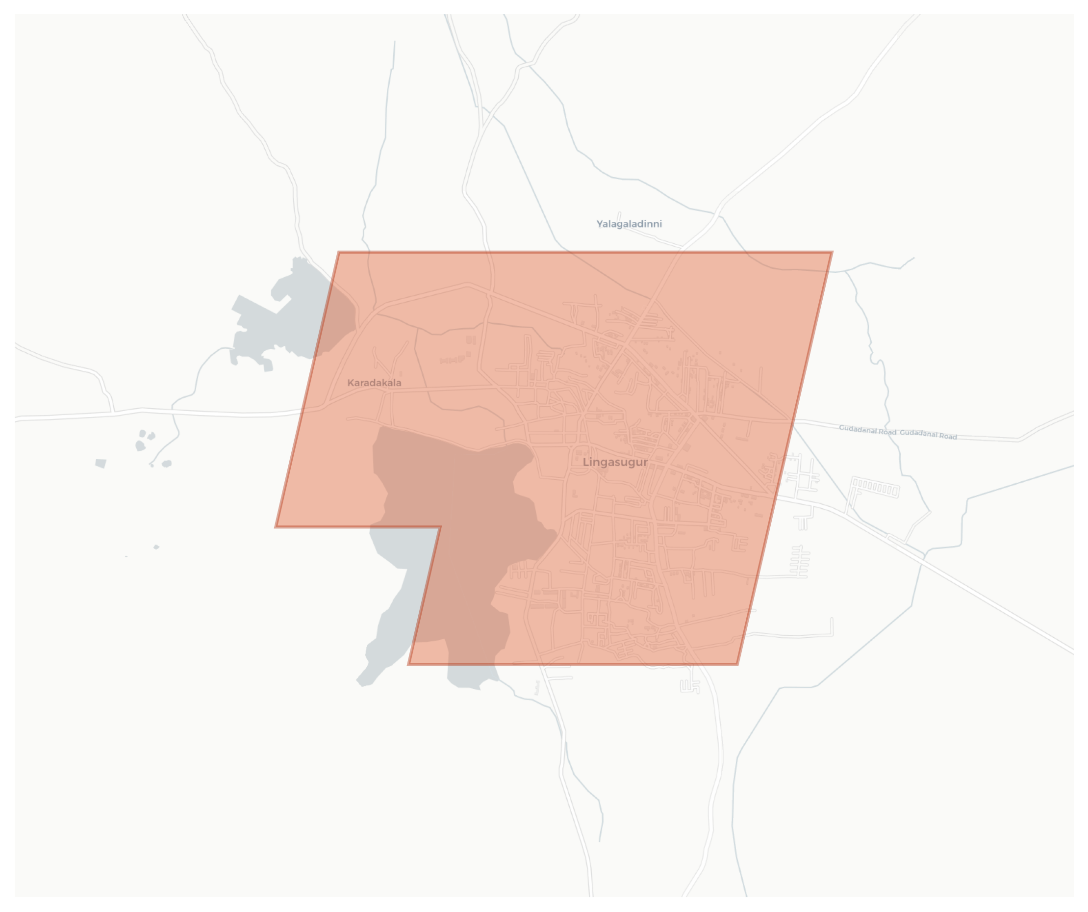 Lingasugur geographic map