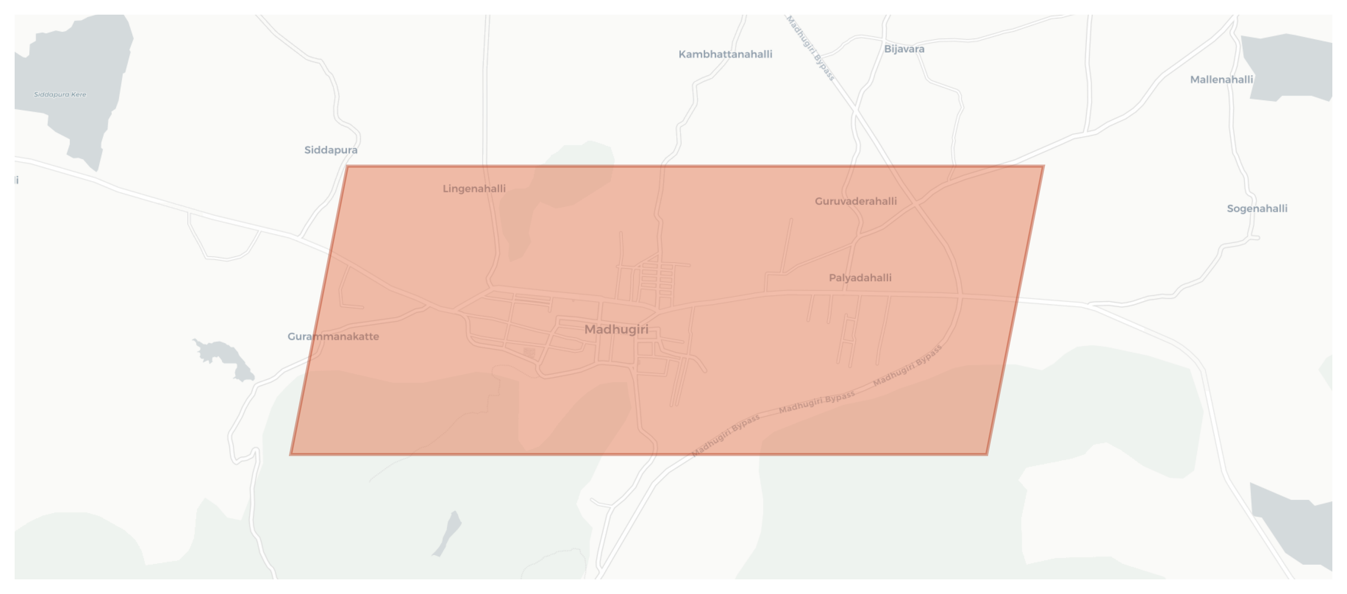 Madhugiri geographic map