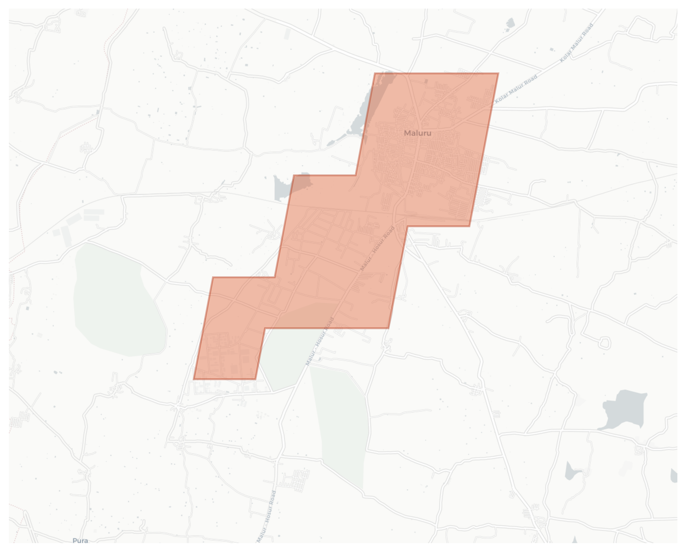 Maluru geographic map