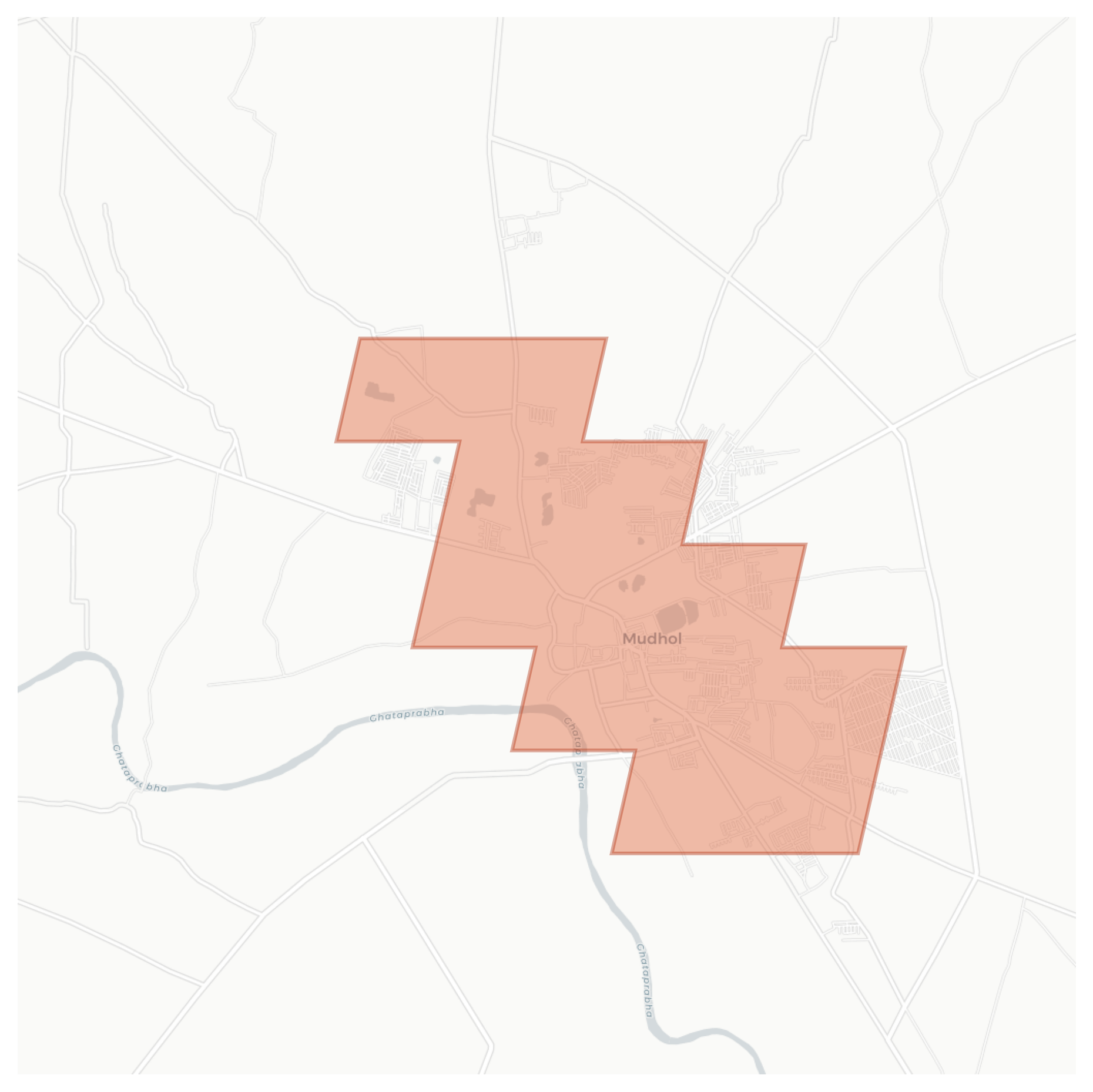 Mudhol geographic map