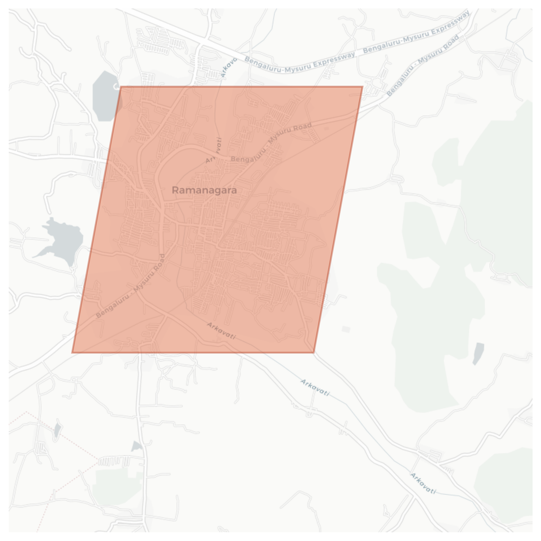 Ramanagara geographic map