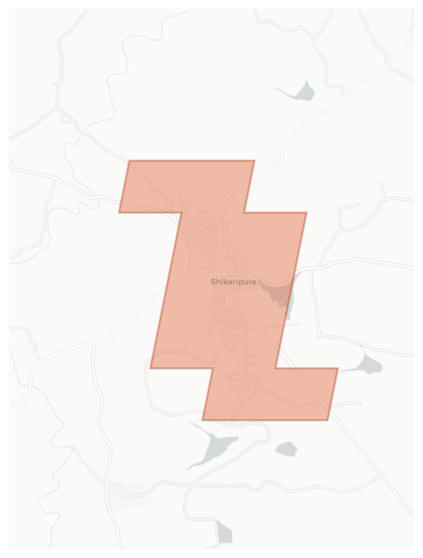 Shikaripura geographic map