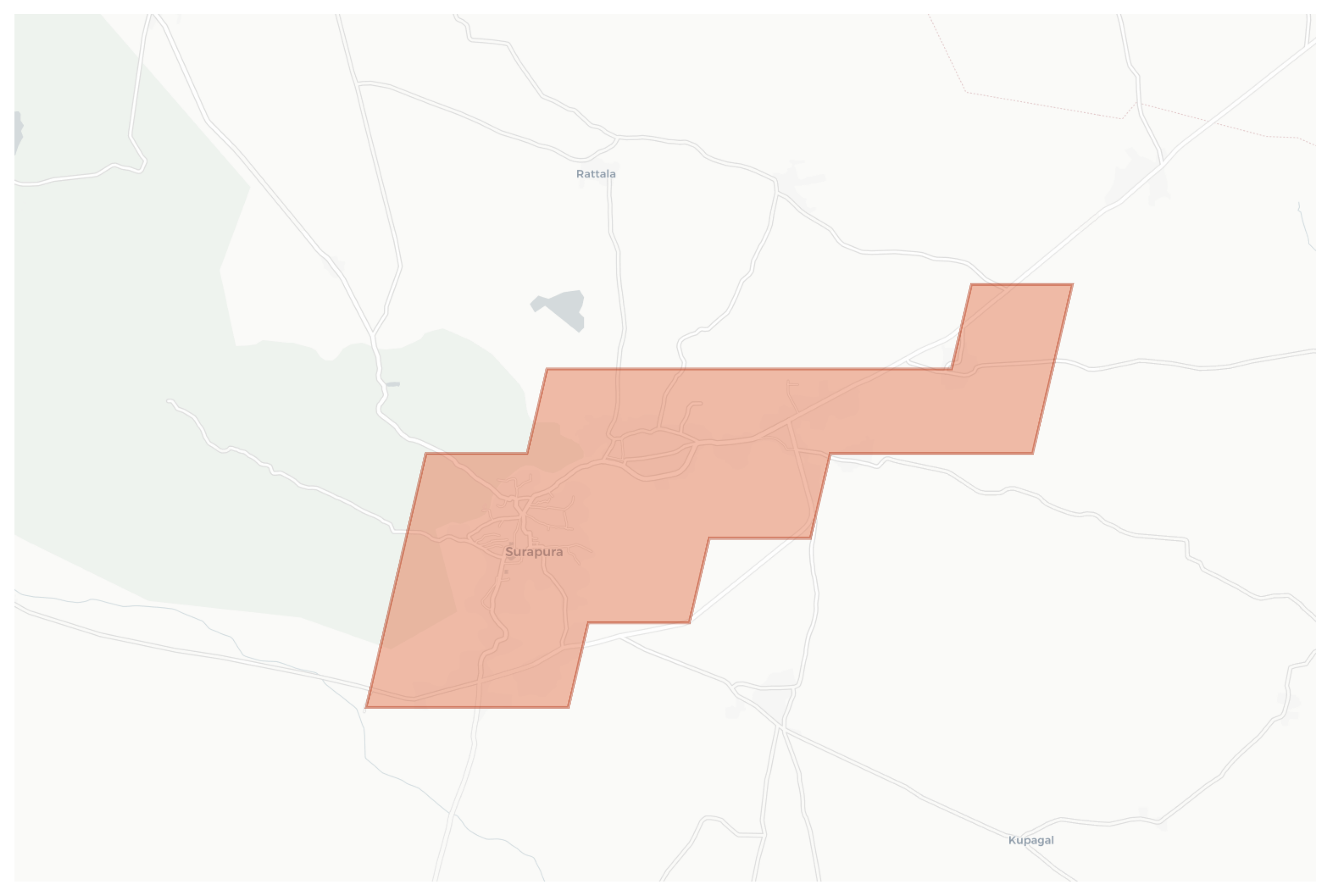 Shorapur geographic map