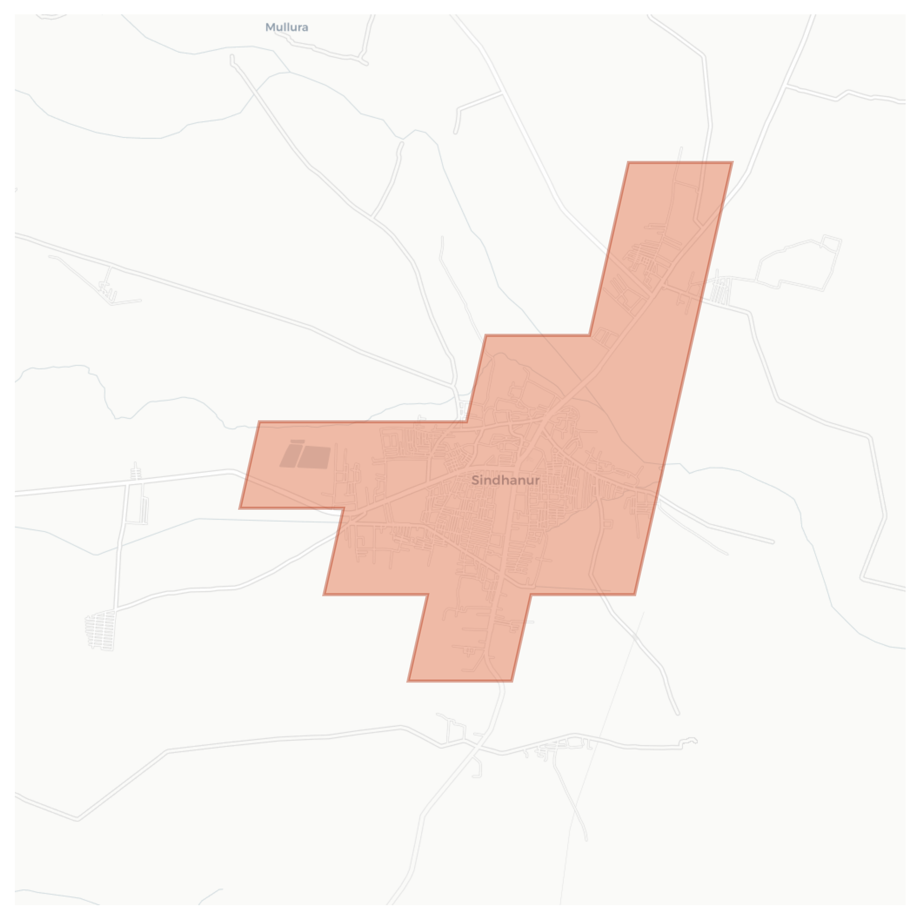 Sindhanur geographic map