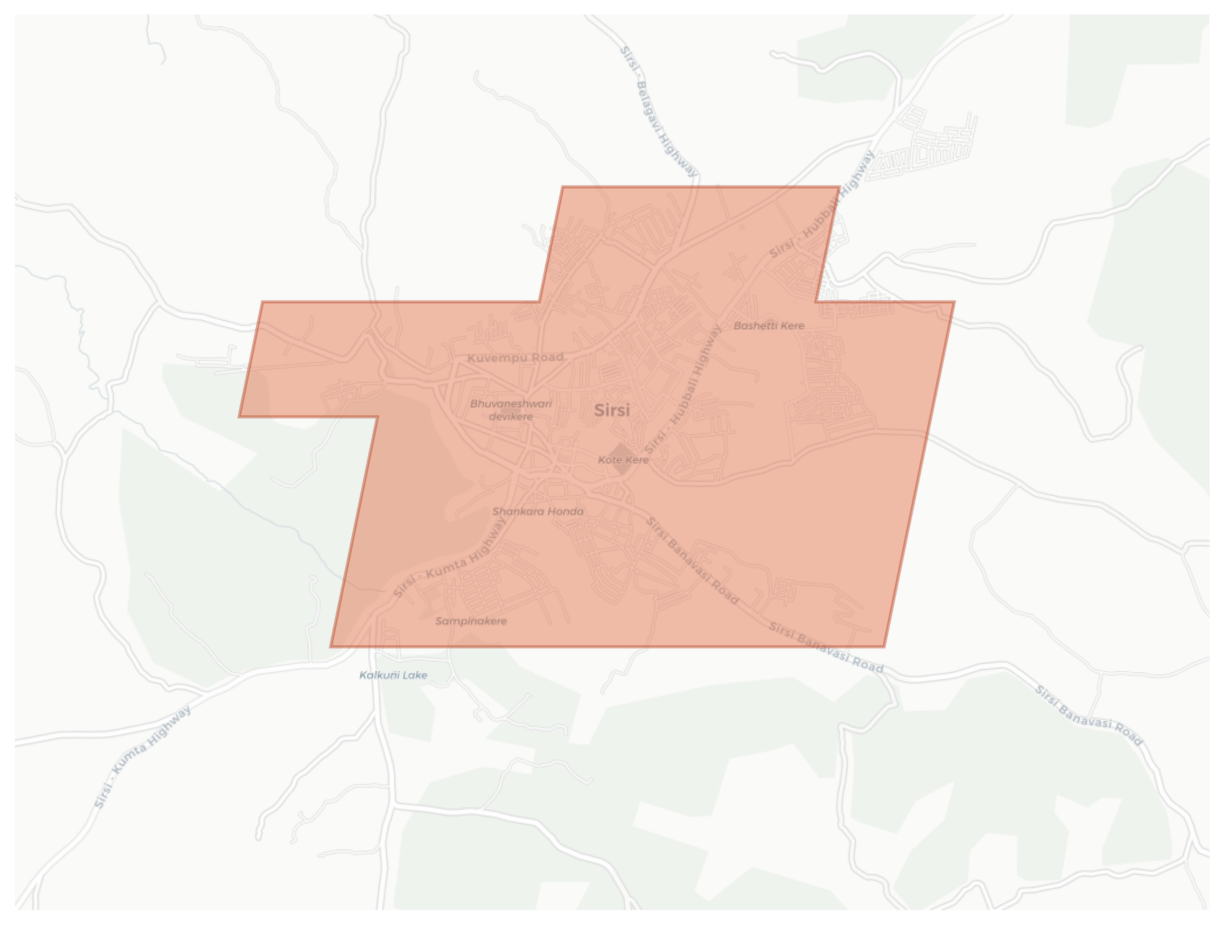 Sirsi geographic map