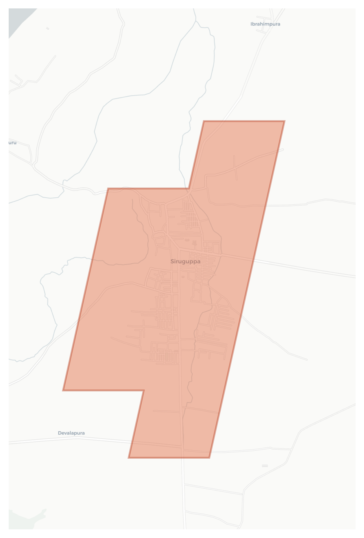 Siruguppa geographic map