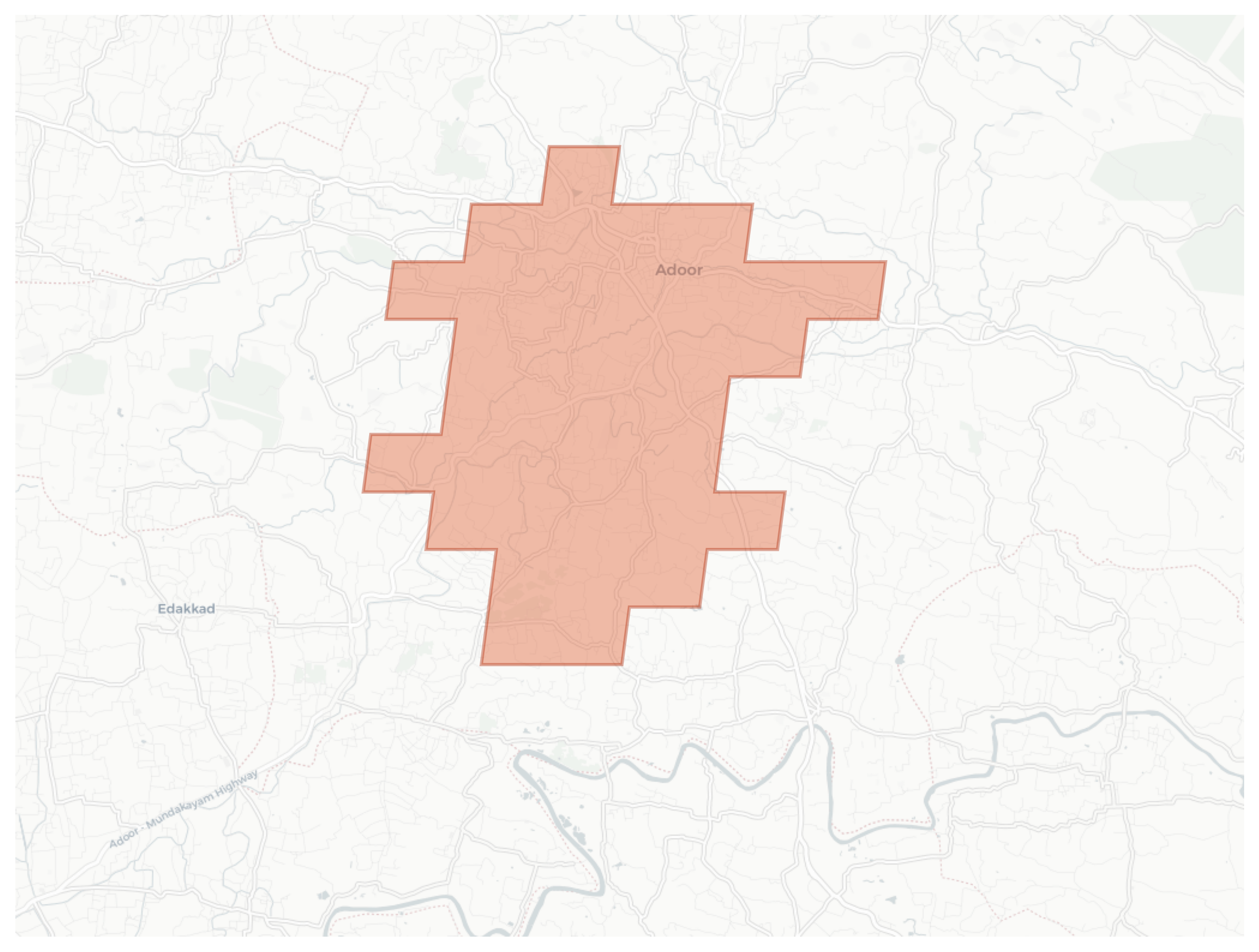 Adoor geographic map
