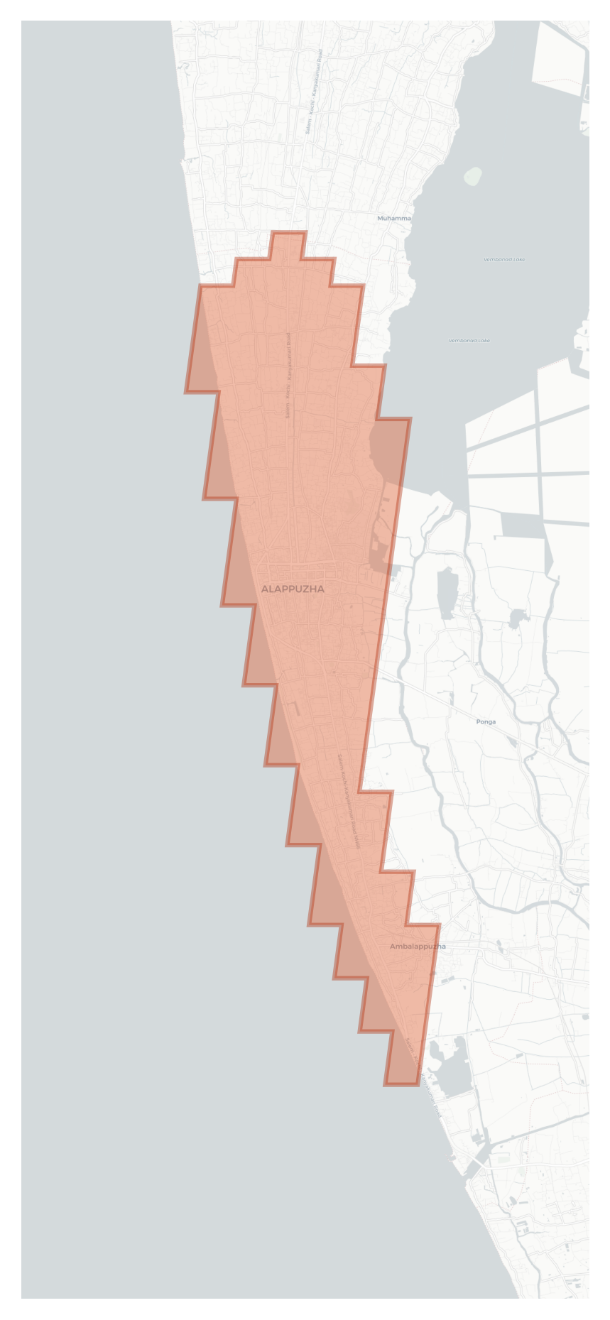 Alappuzha geographic map