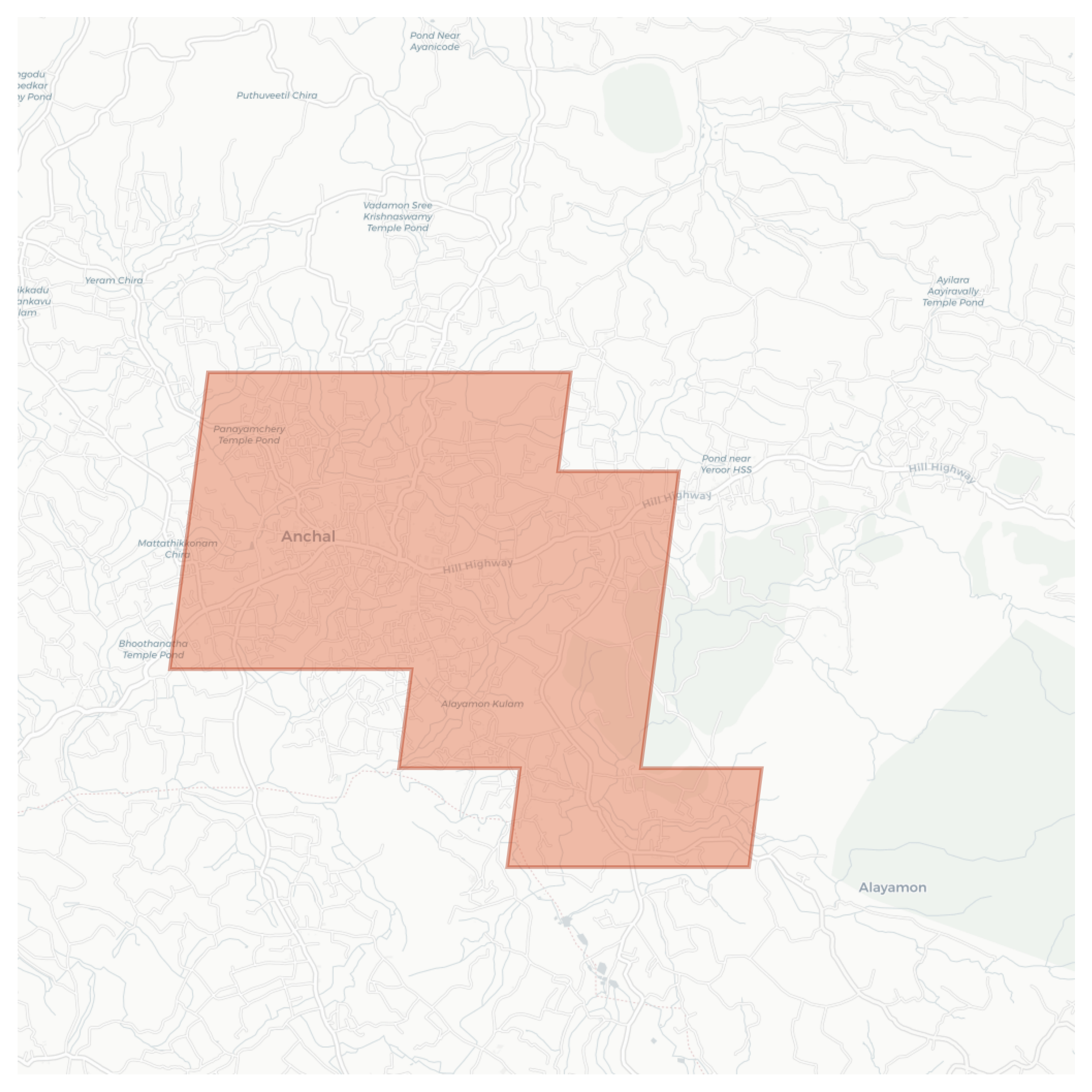 Anchal geographic map