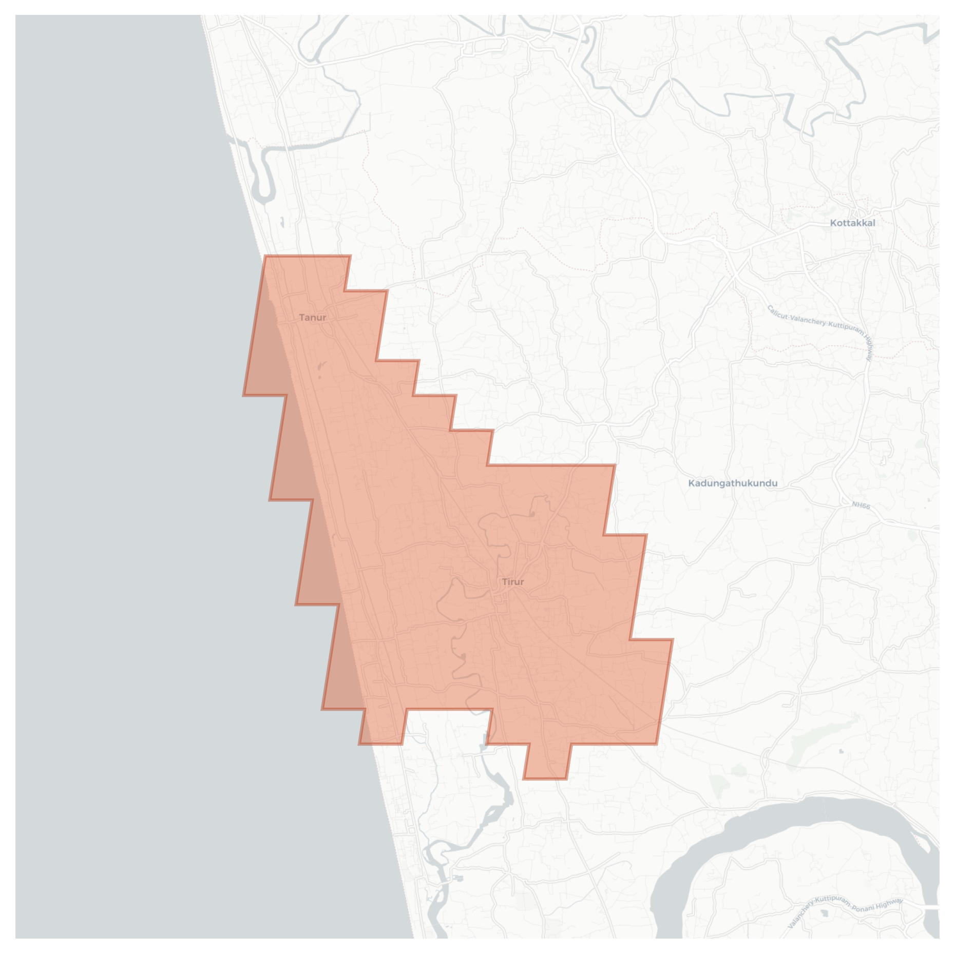 Tanur geographic map