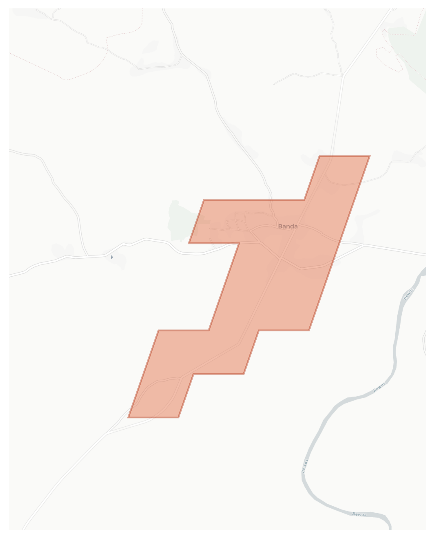 Banda geographic map