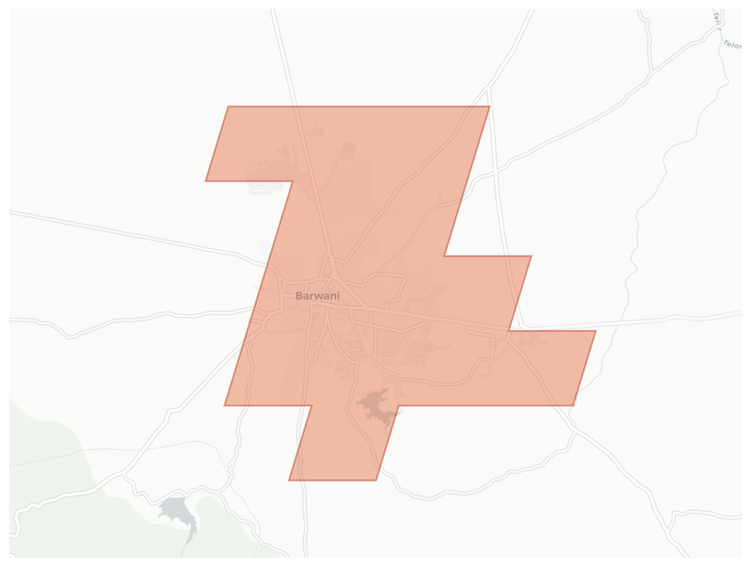 Barwani geographic map