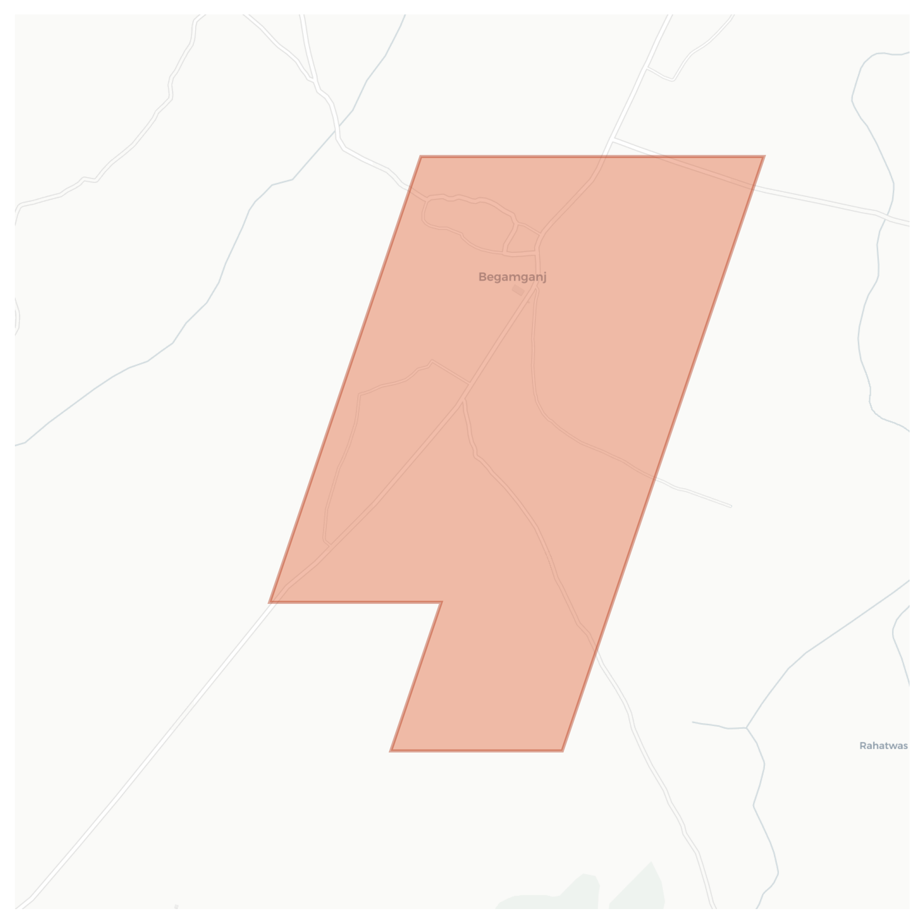 Begamganj geographic map