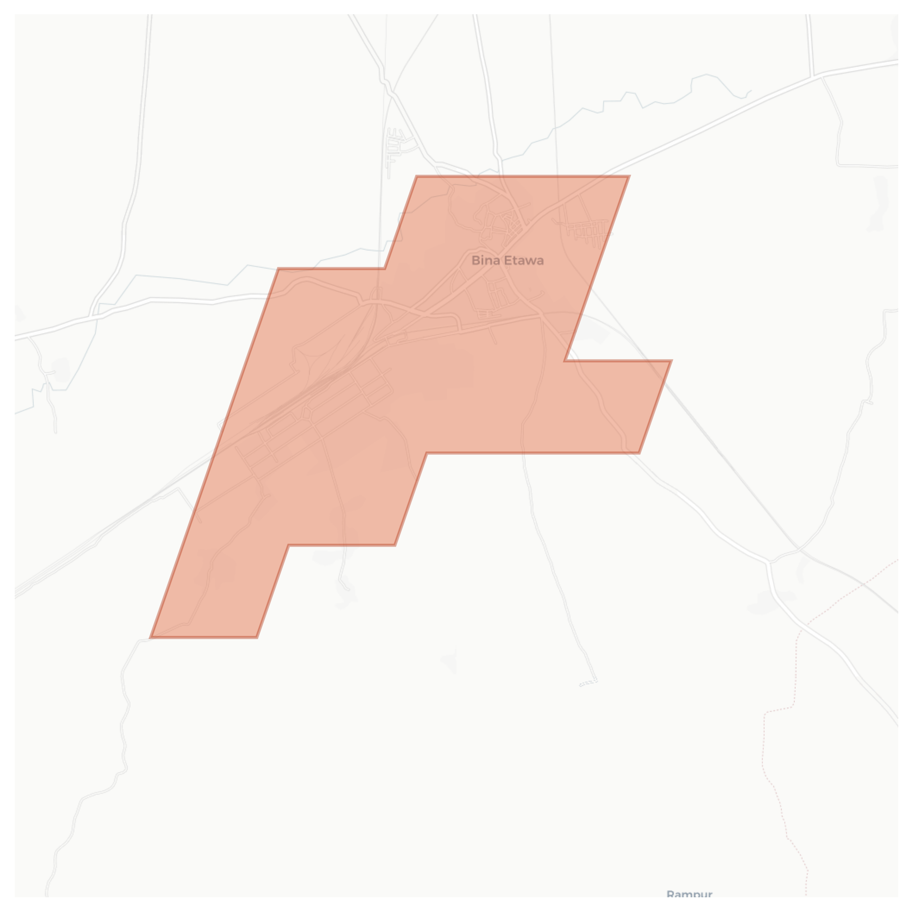 Bina Etawa geographic map