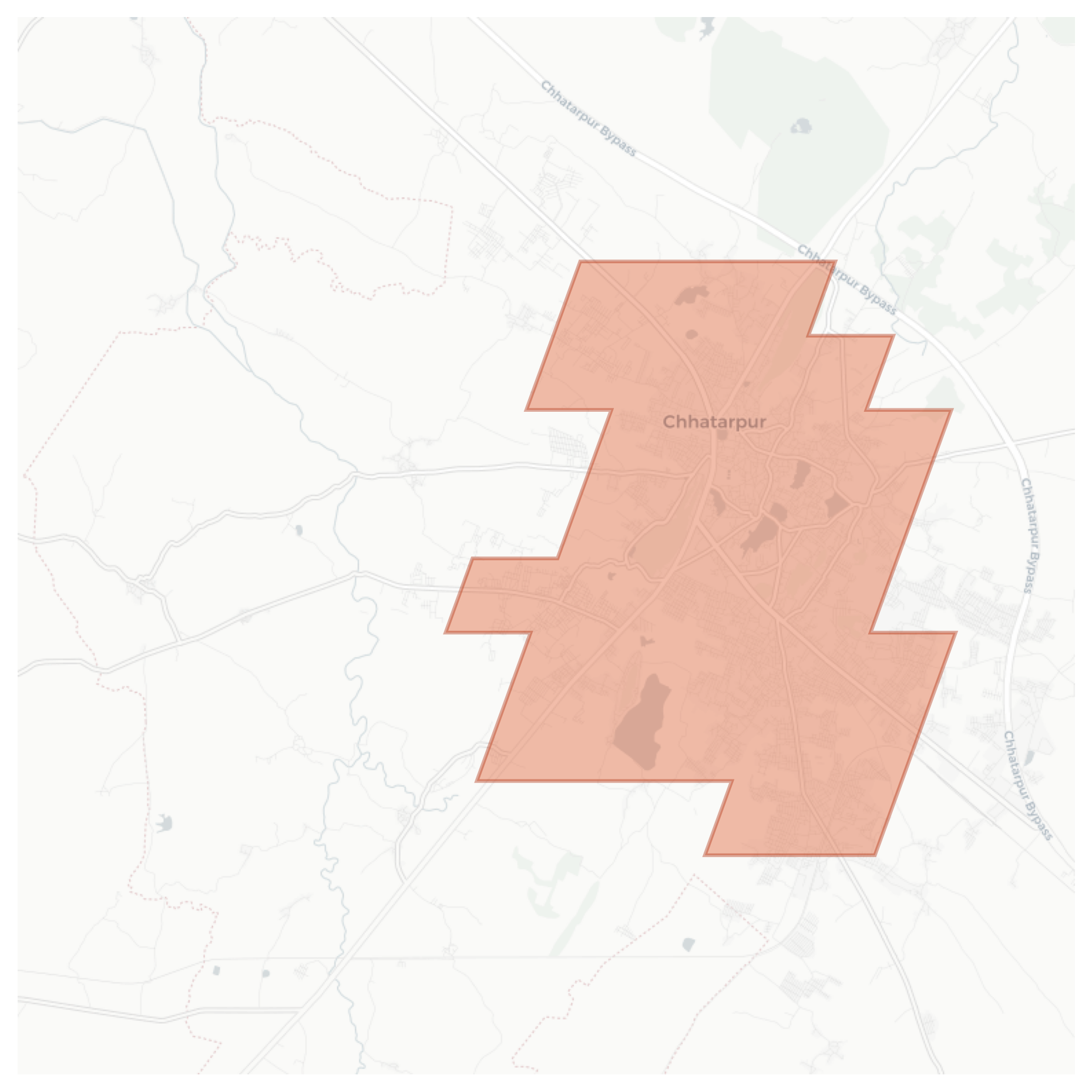 Chhatarpur geographic map