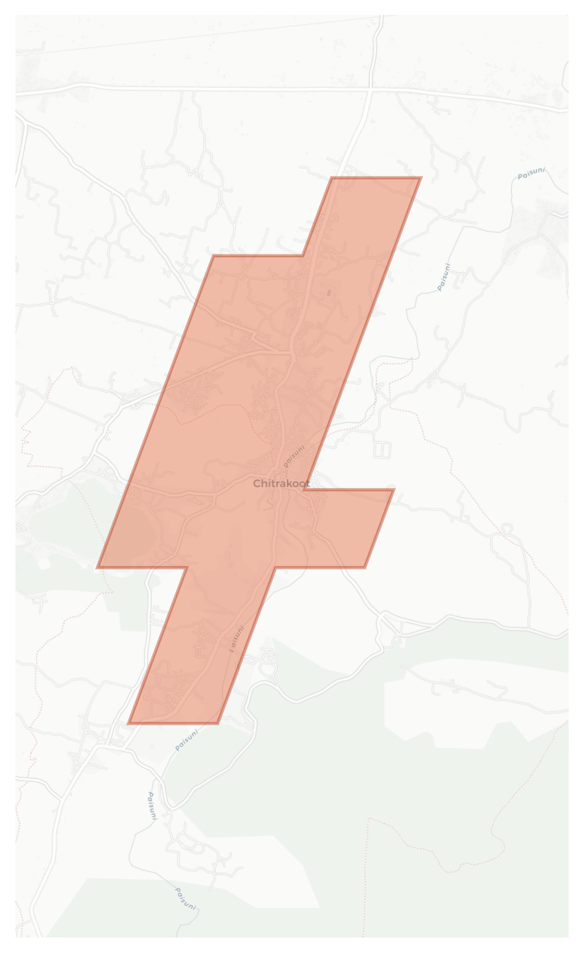 Chitrakoot geographic map