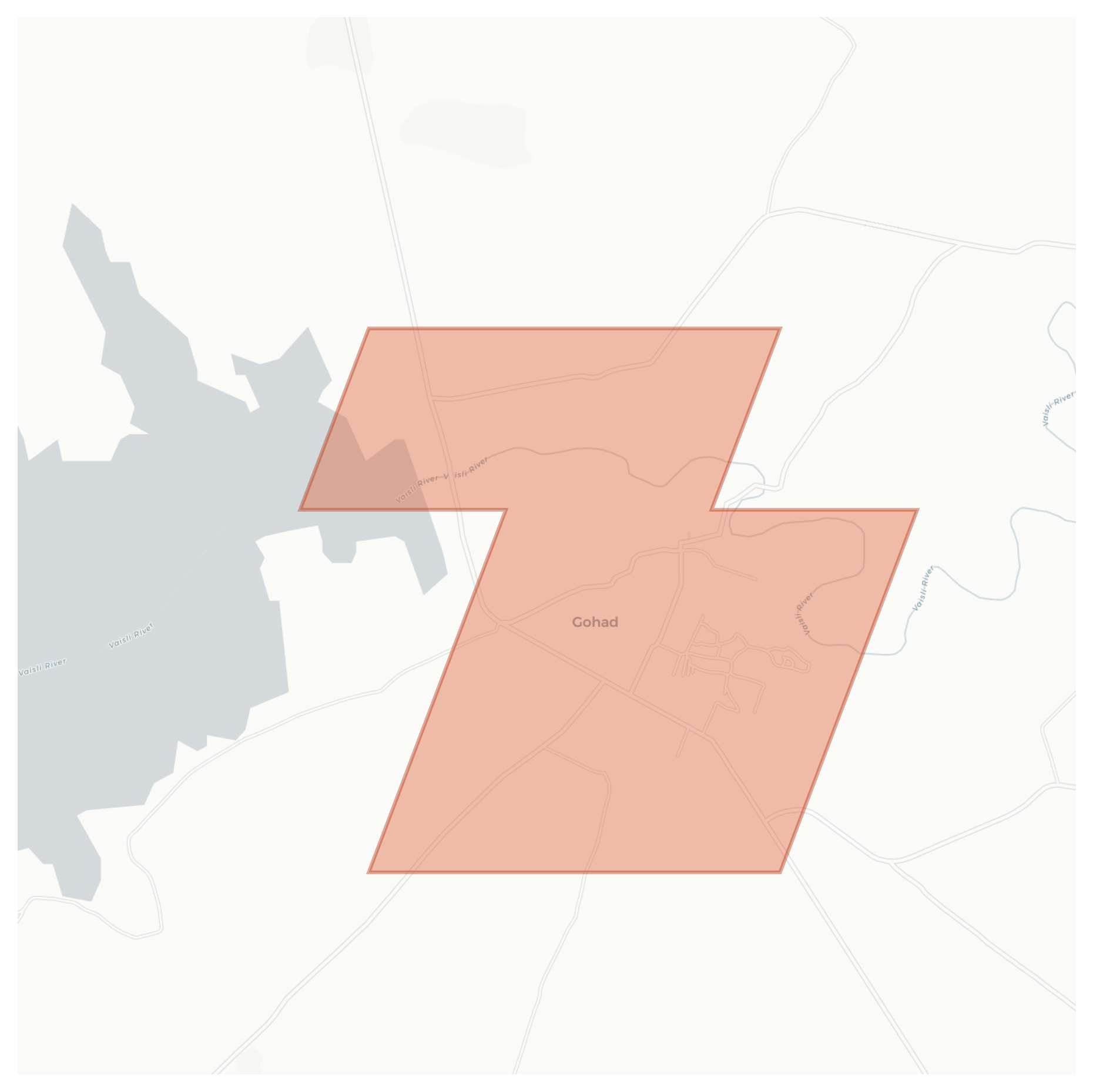 Gohad geographic map