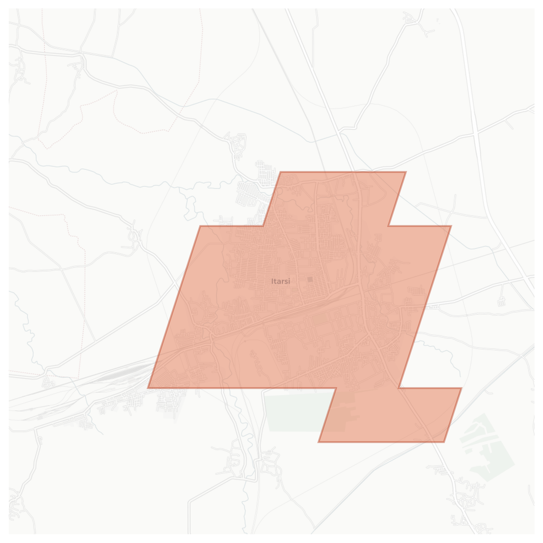 Itarsi geographic map