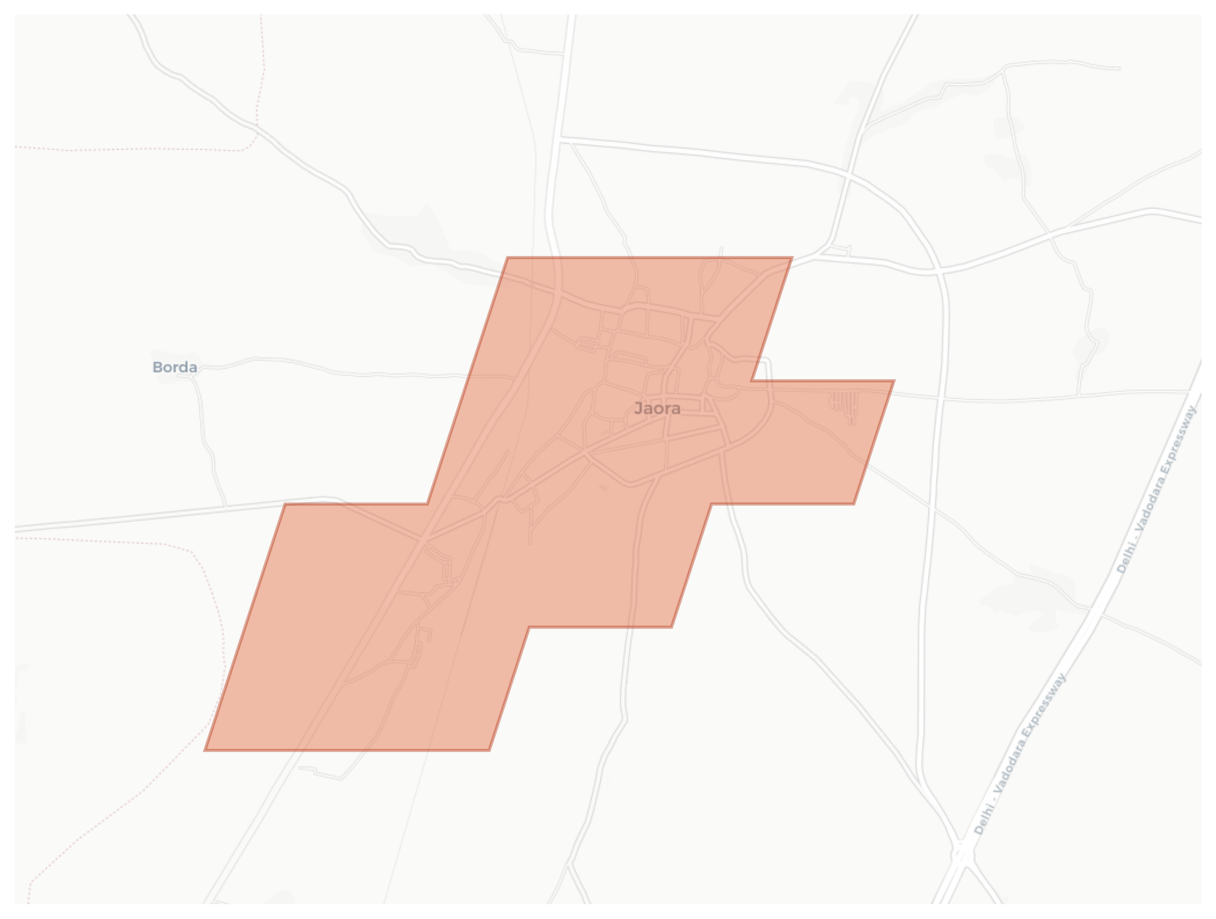 Jaora geographic map