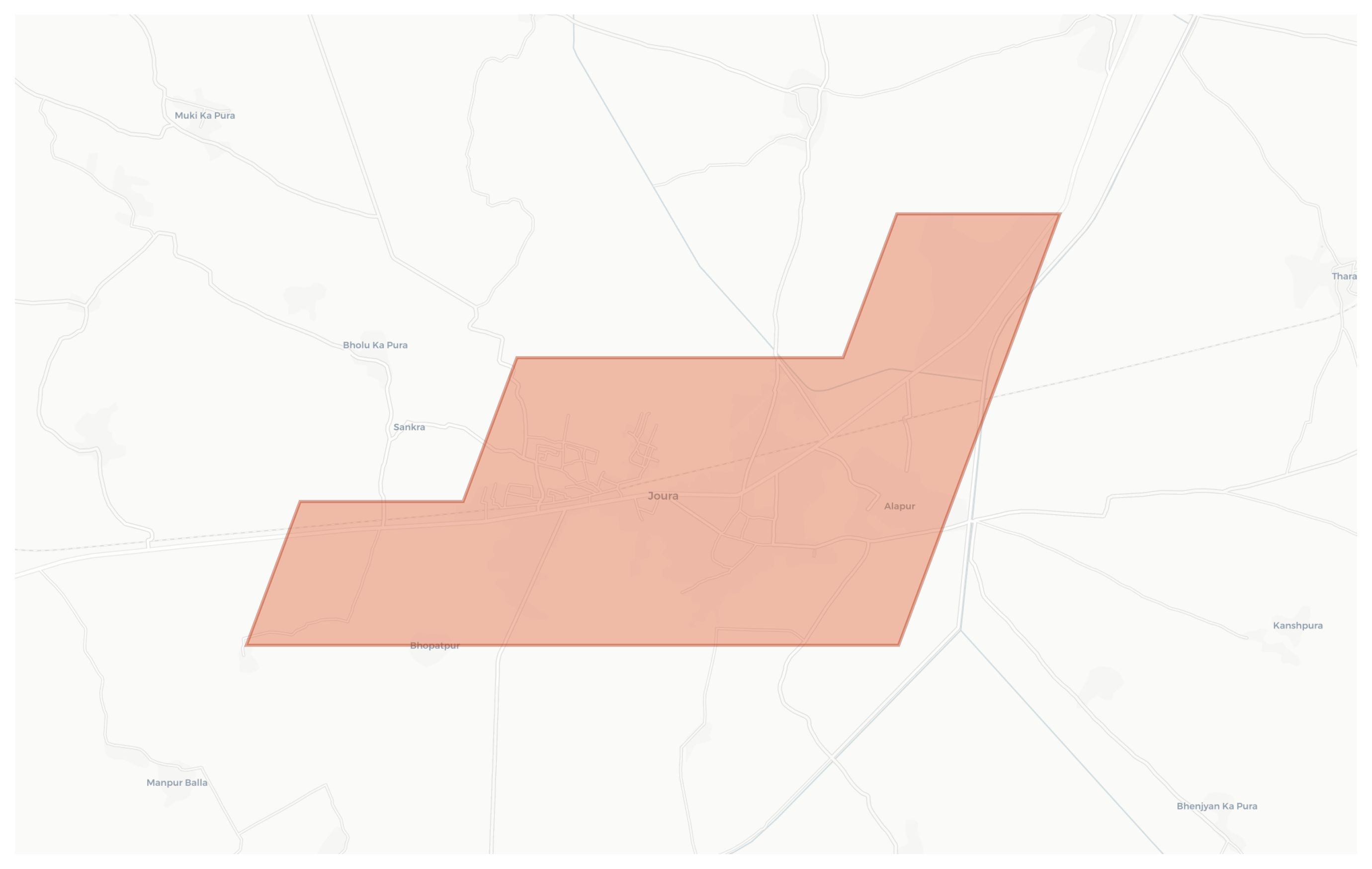 Joura geographic map