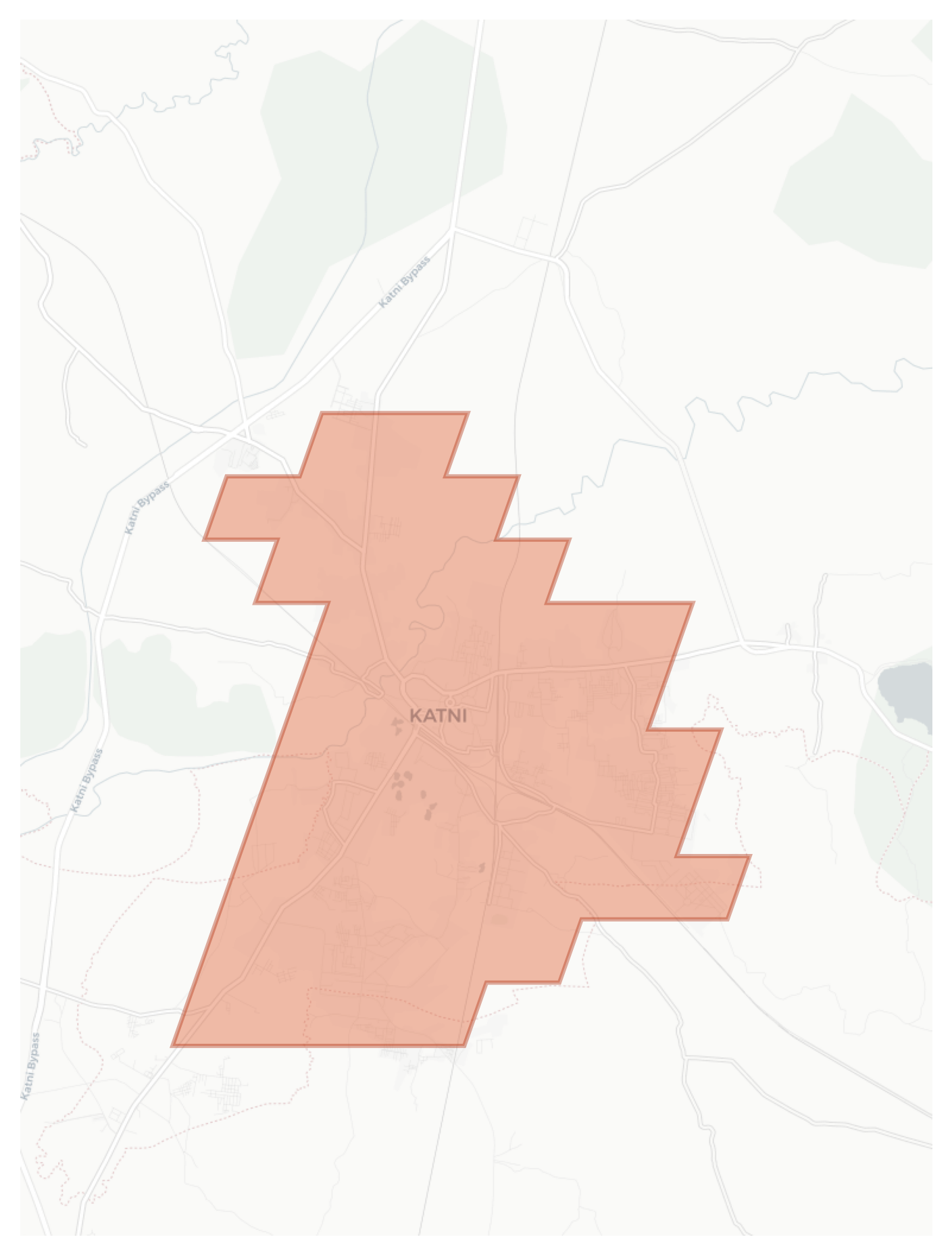 Katni geographic map