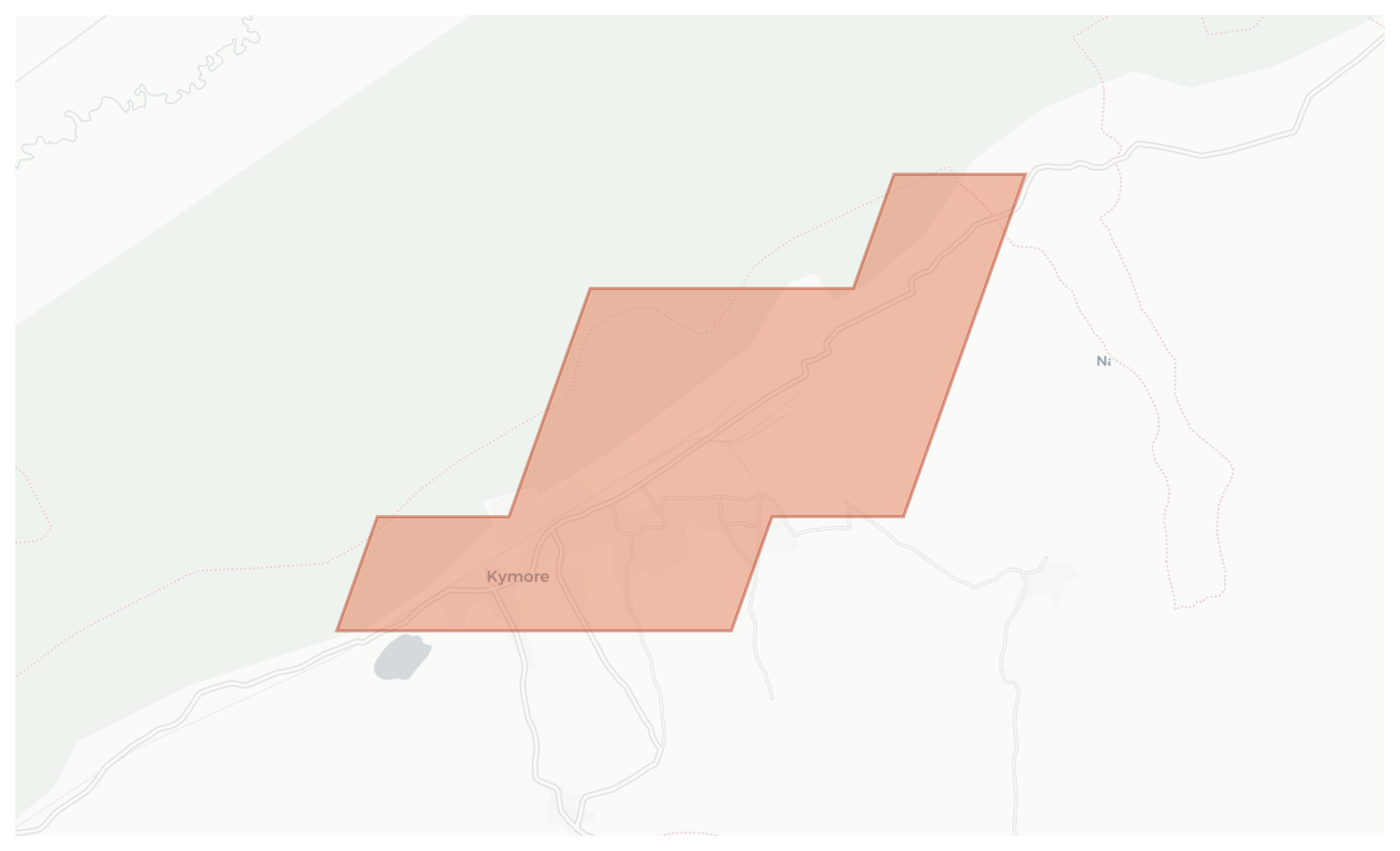Kymore geographic map