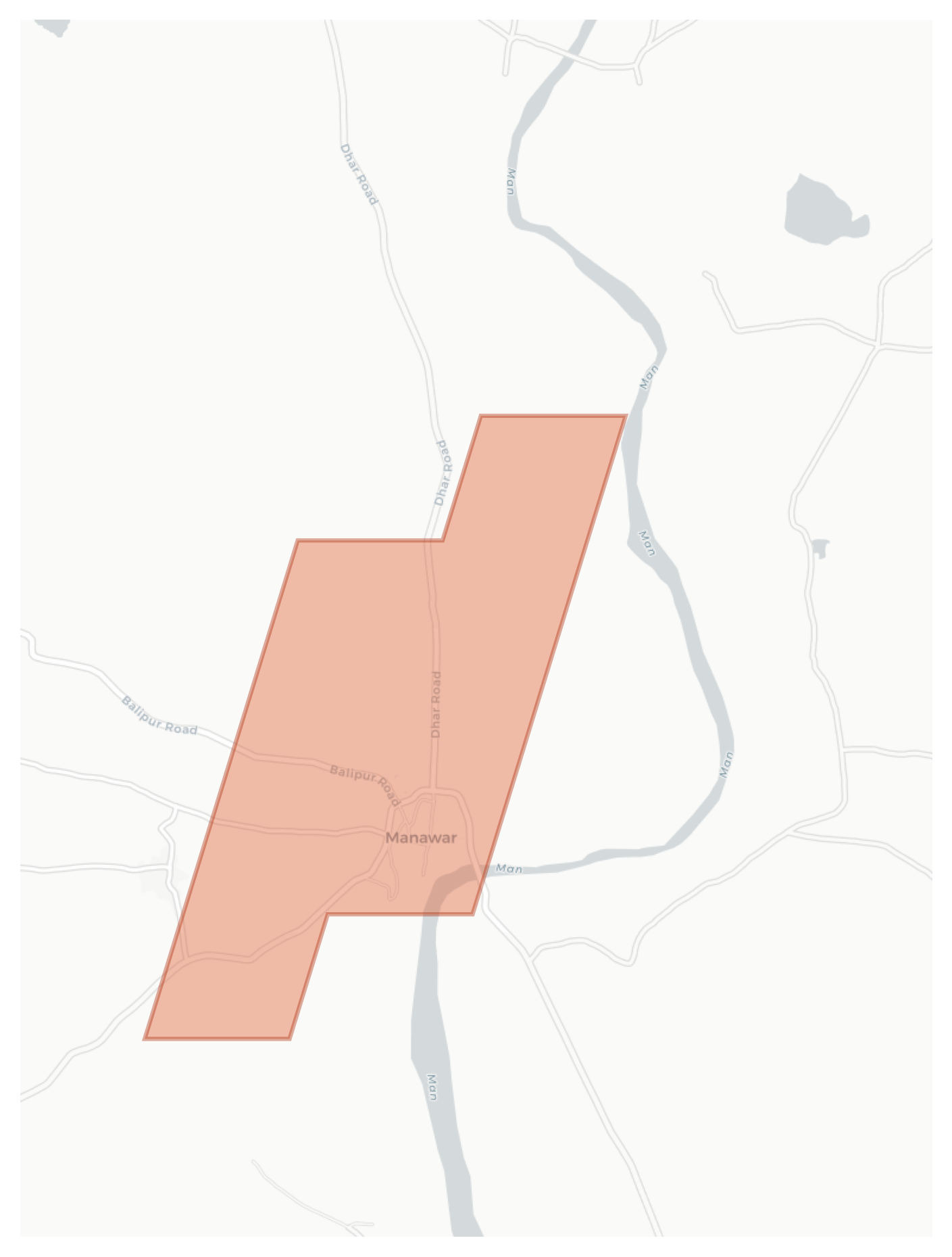 Manawar geographic map