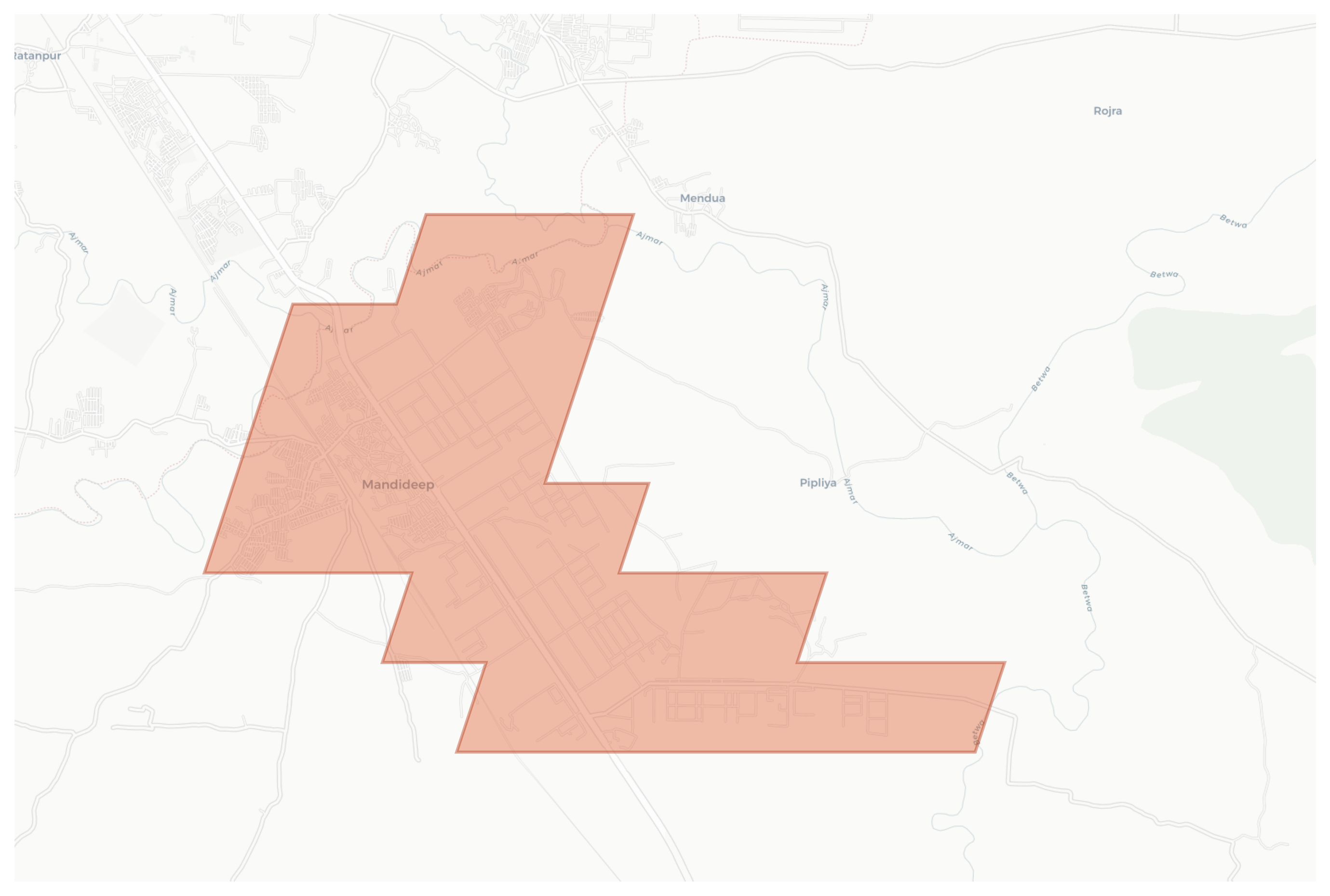 Mandideep geographic map