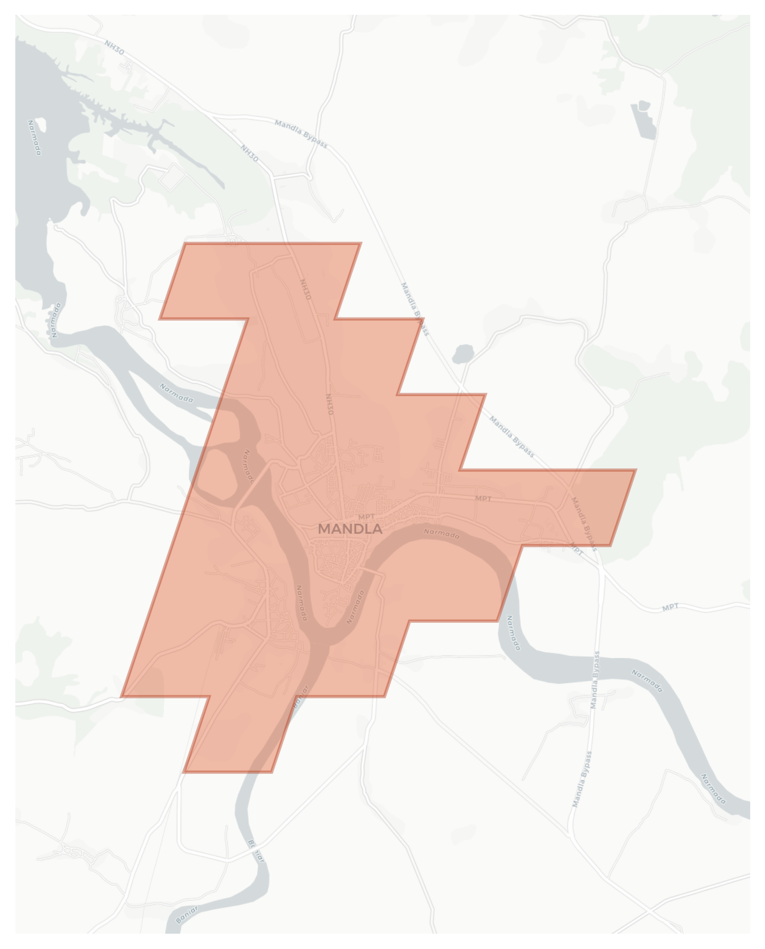 Mandla geographic map