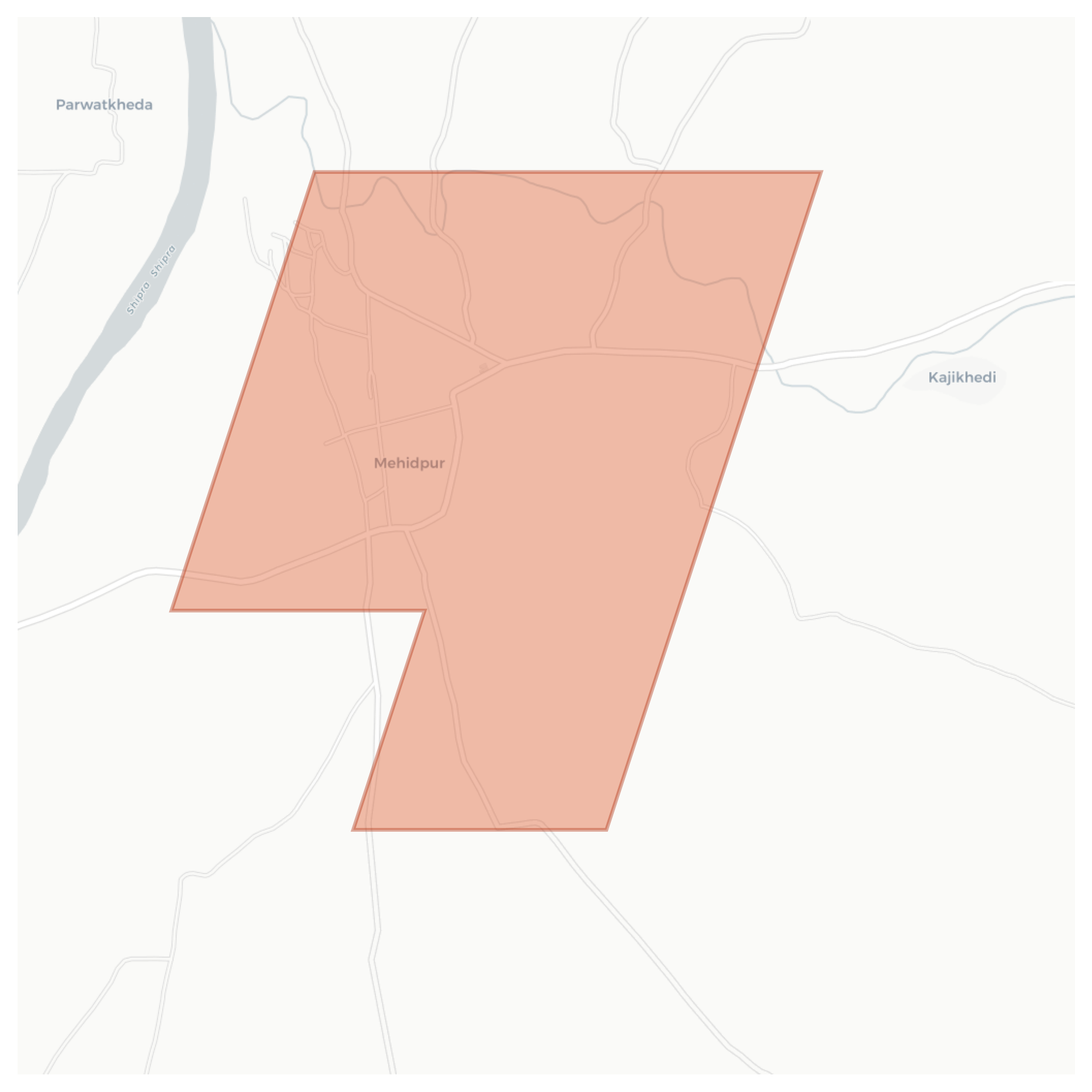 Mehidpur geographic map