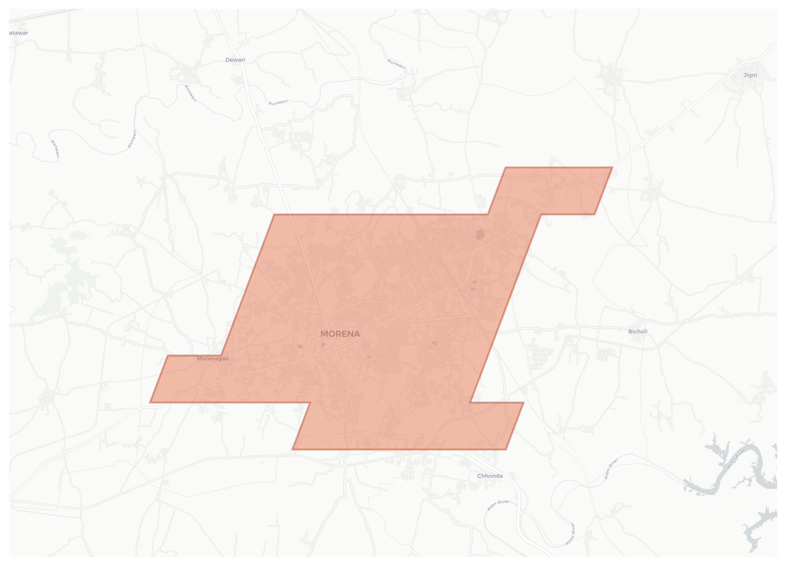 Morena geographic map
