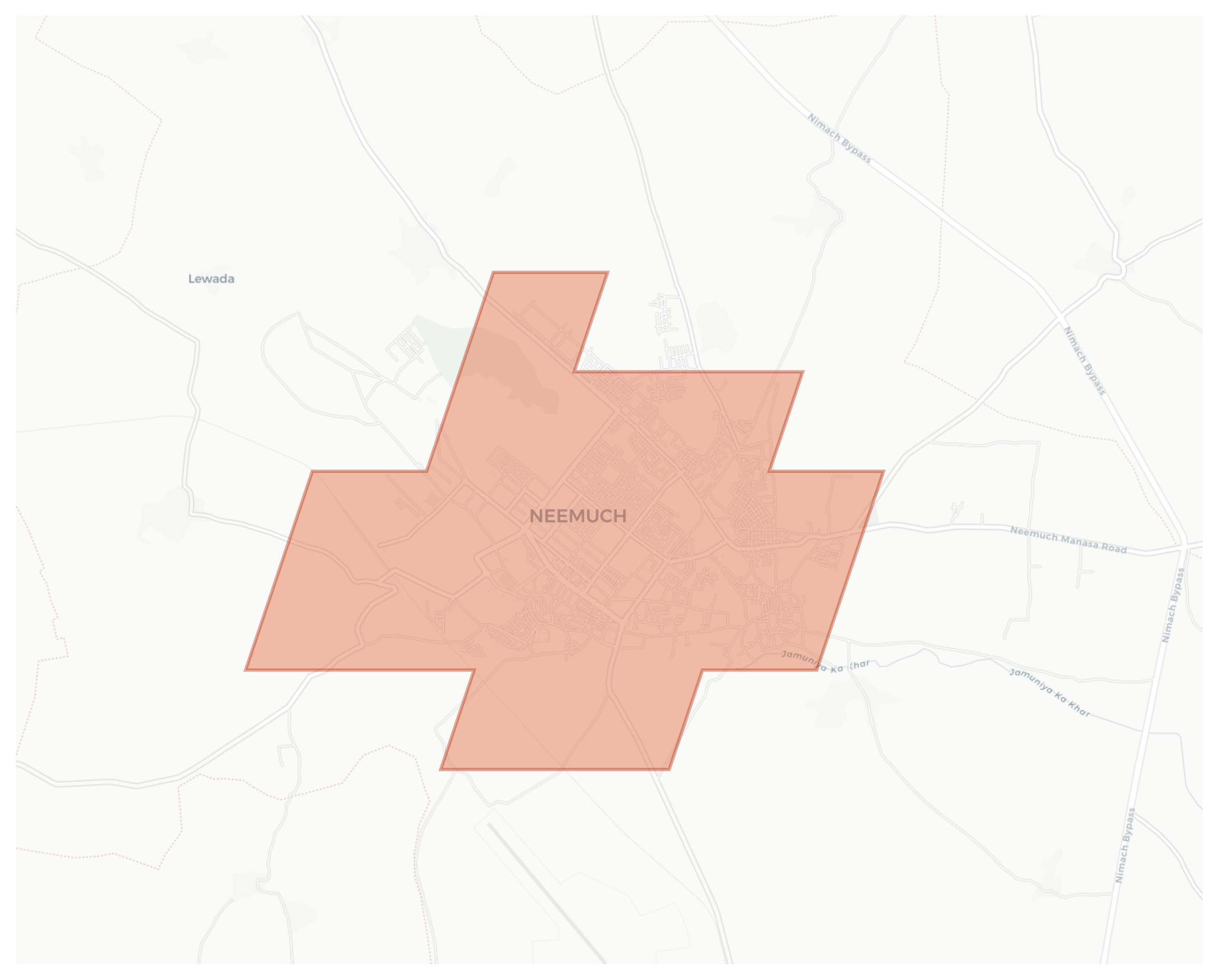 Neemuch geographic map