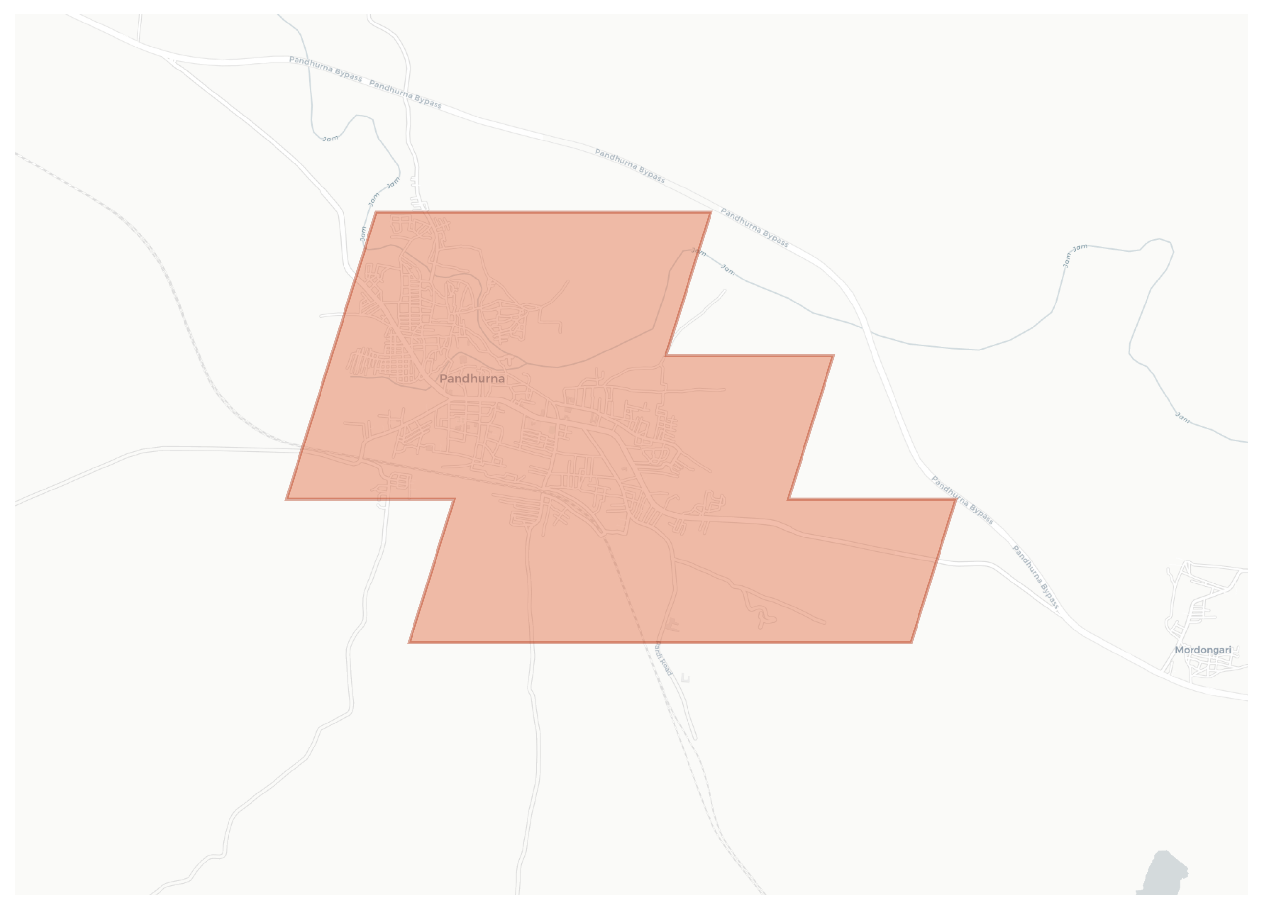 Pandhurna geographic map