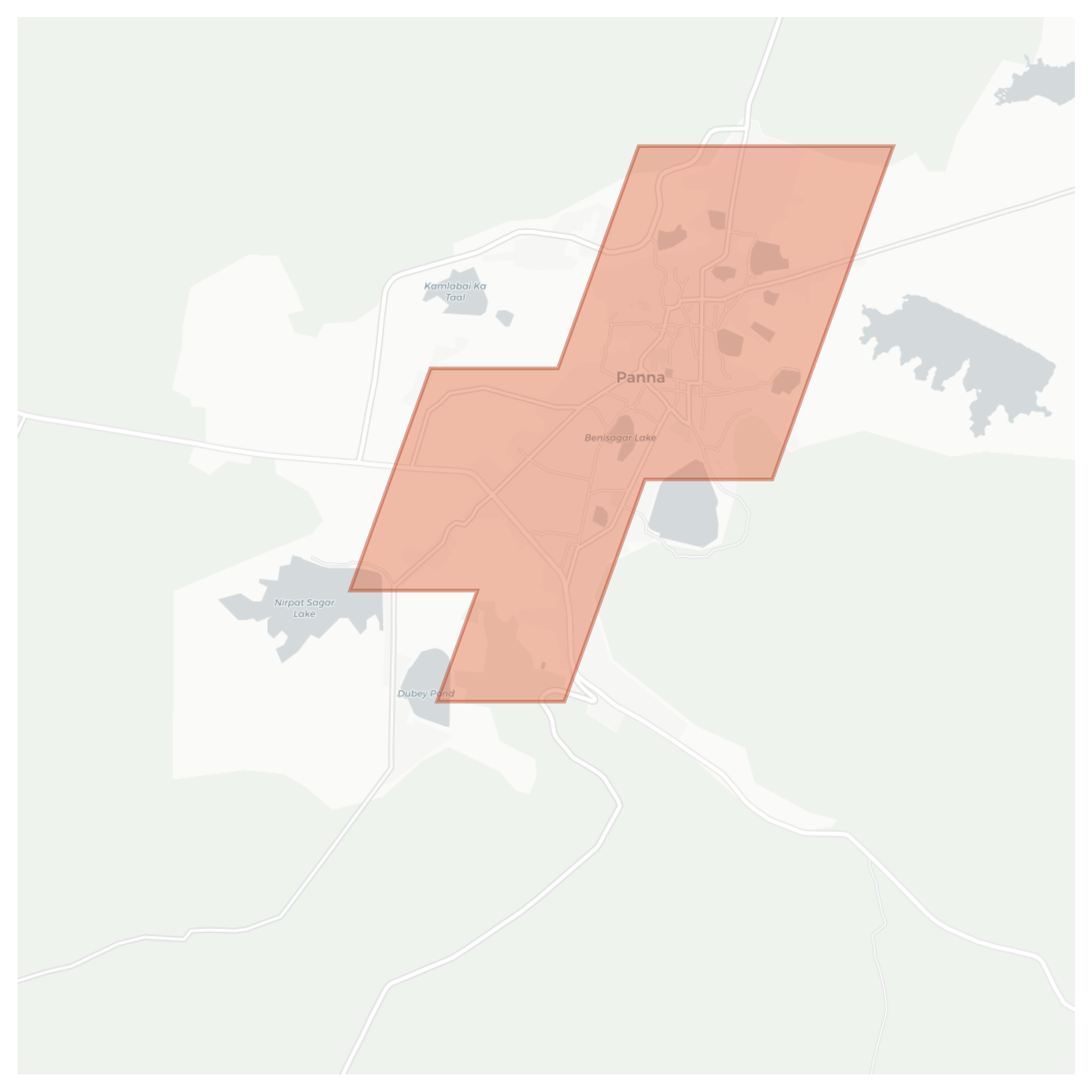 Panna geographic map