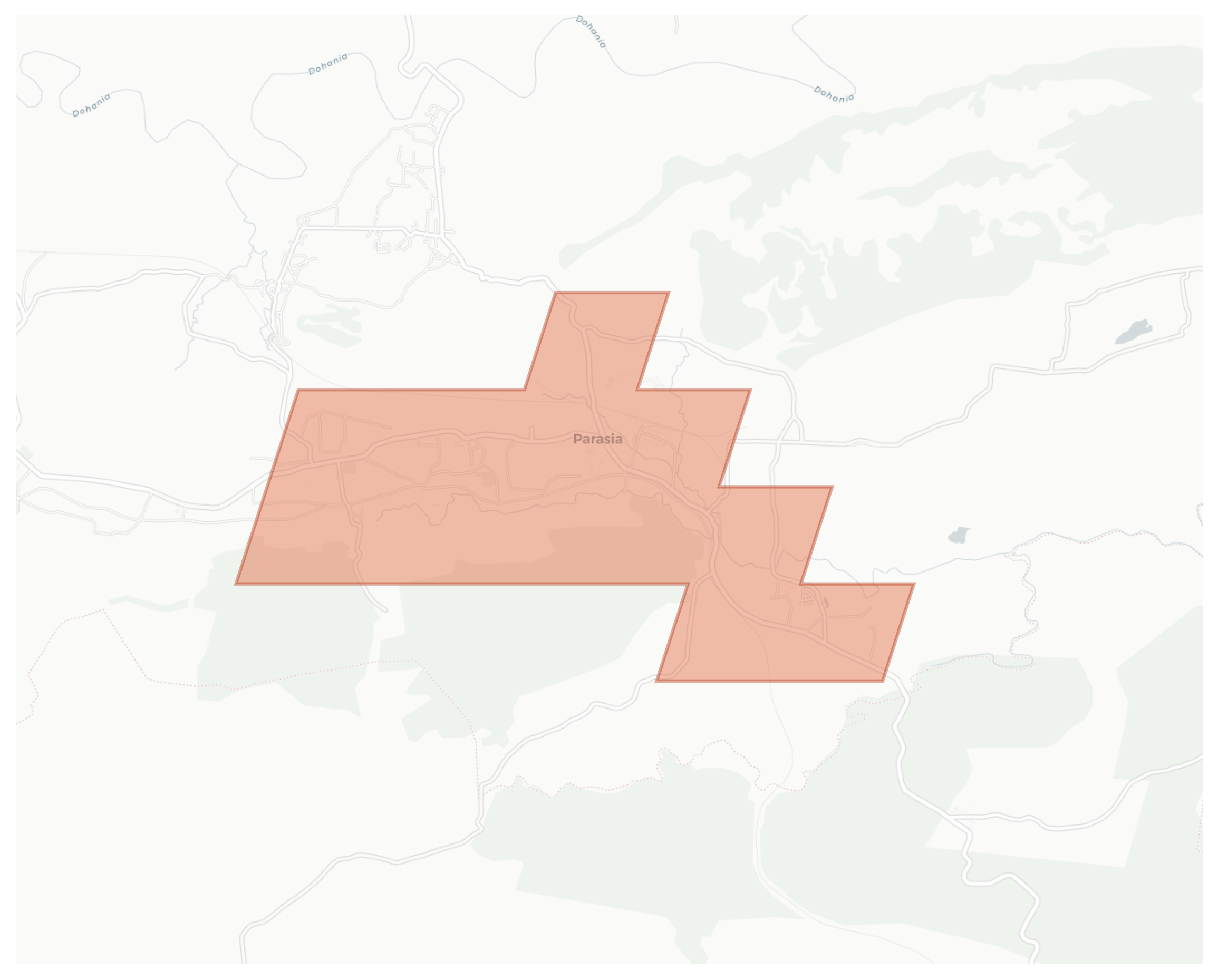 Parasia geographic map