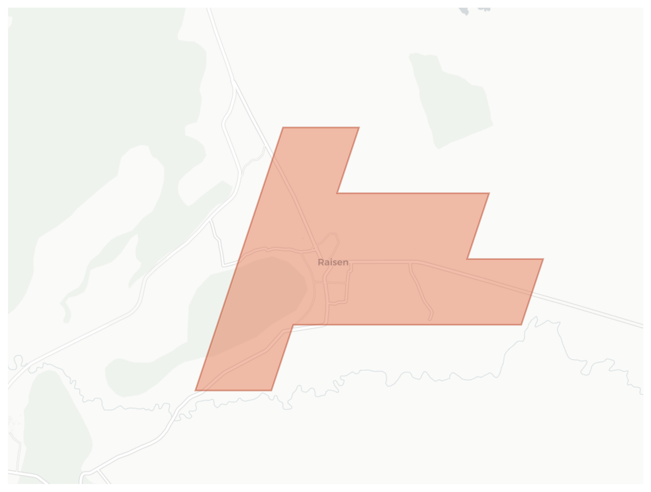Raisen geographic map