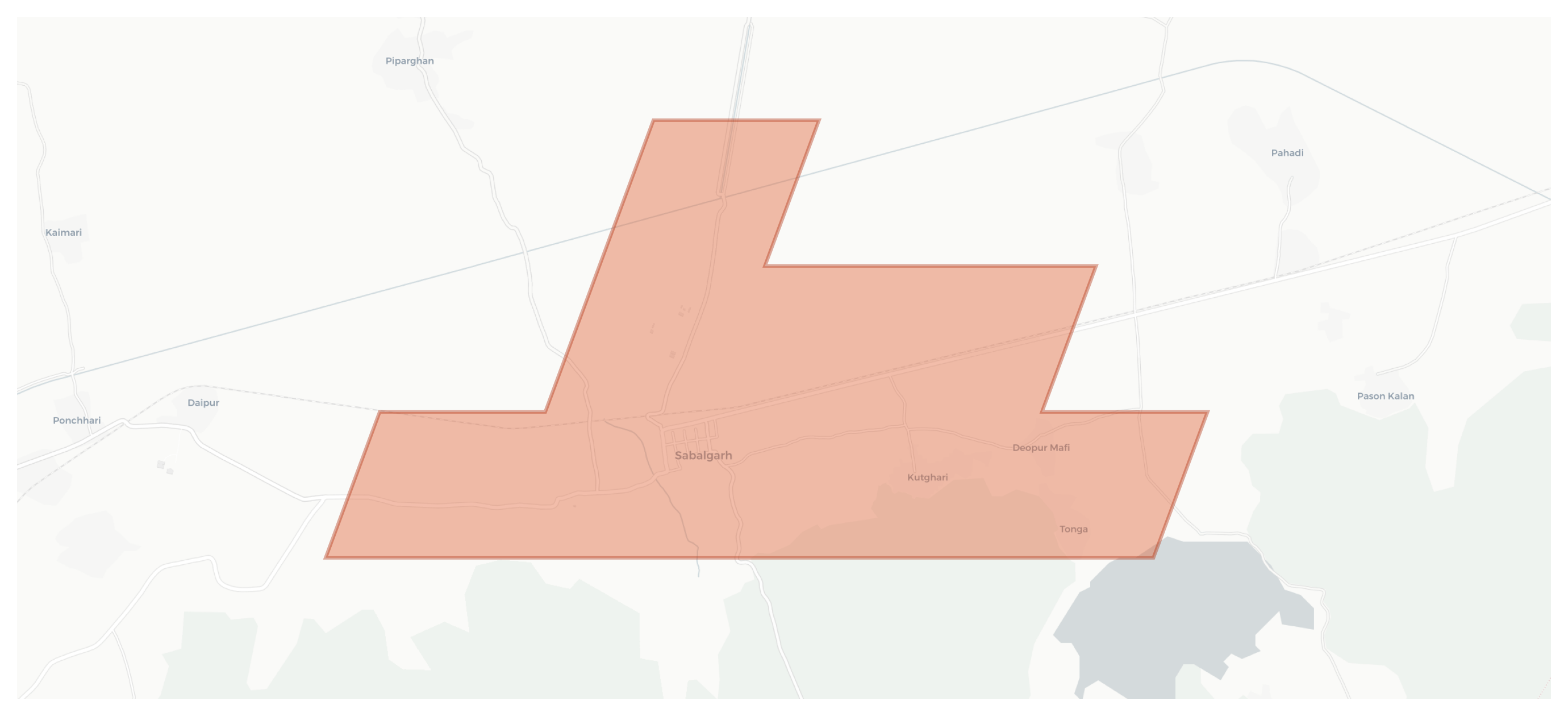 Sabalgarh geographic map
