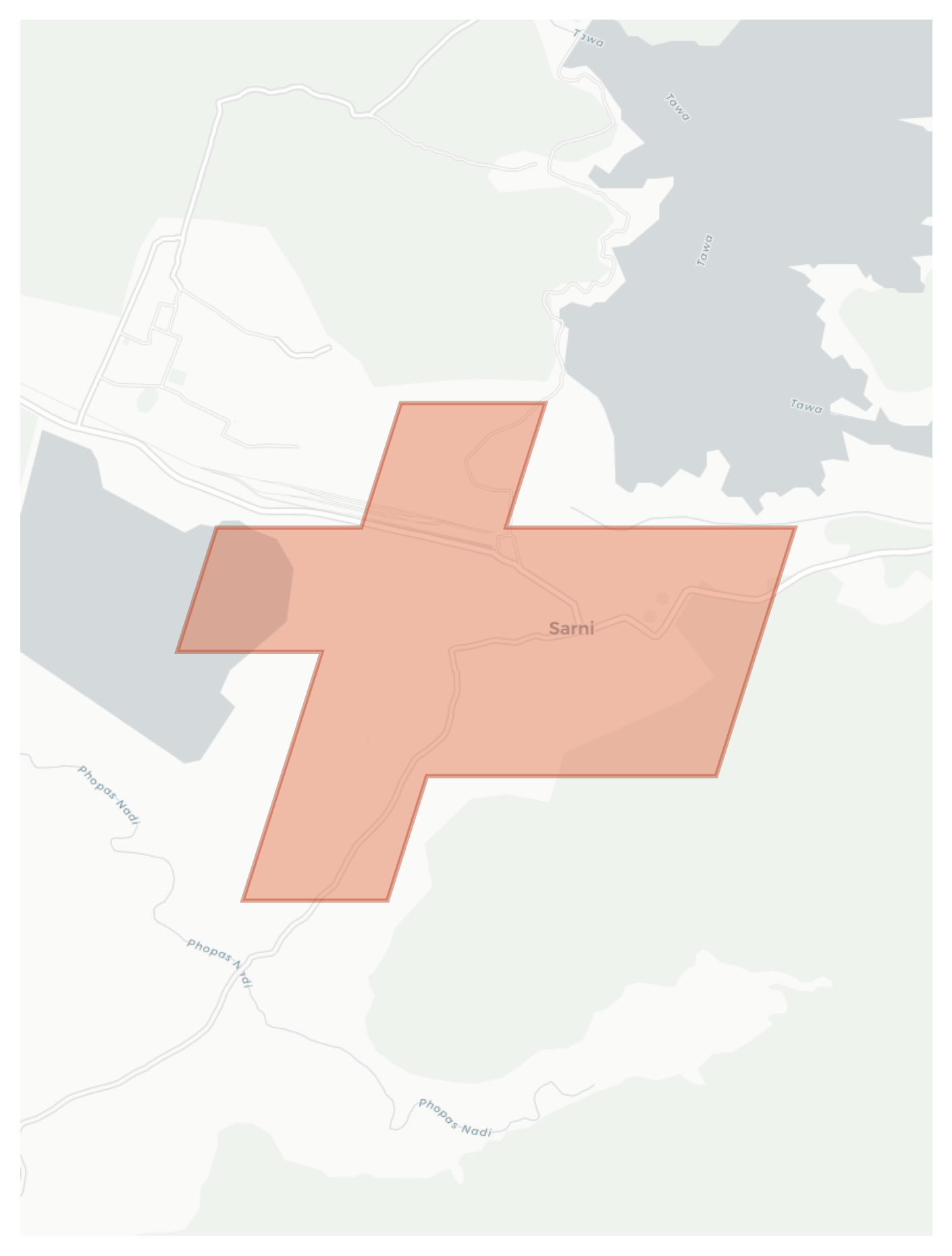 Sarni geographic map