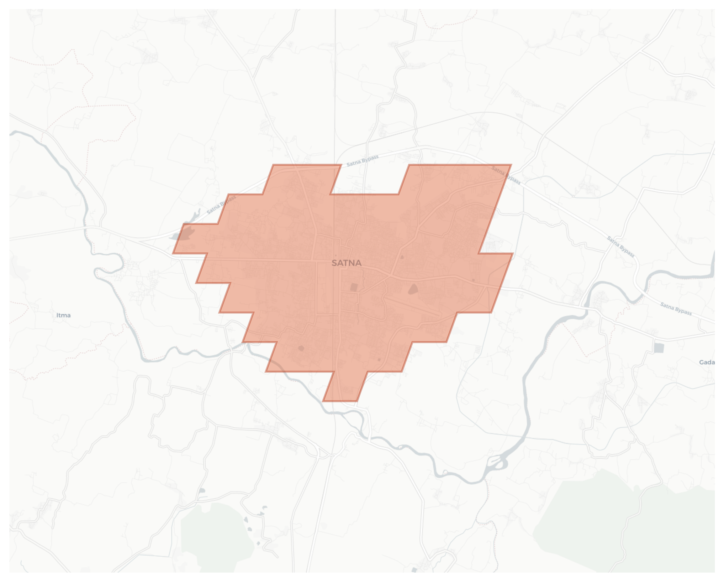 Satna geographic map
