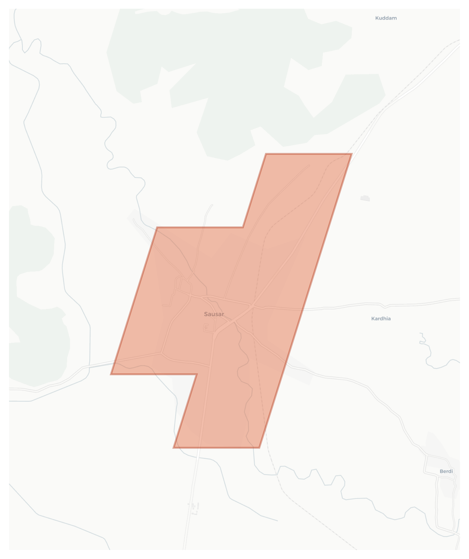 Sausar geographic map