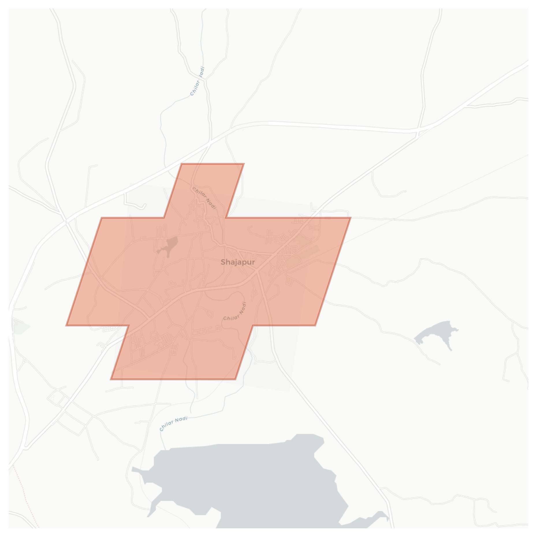 Shajapur geographic map