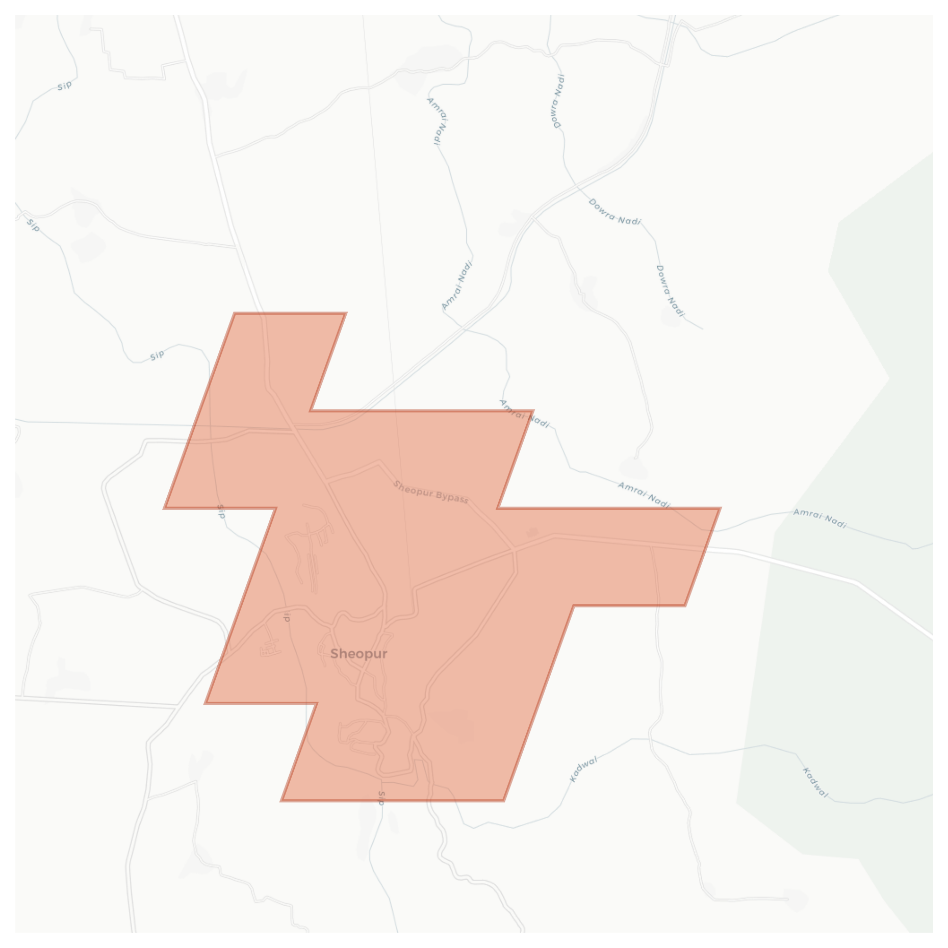 Sheopur geographic map