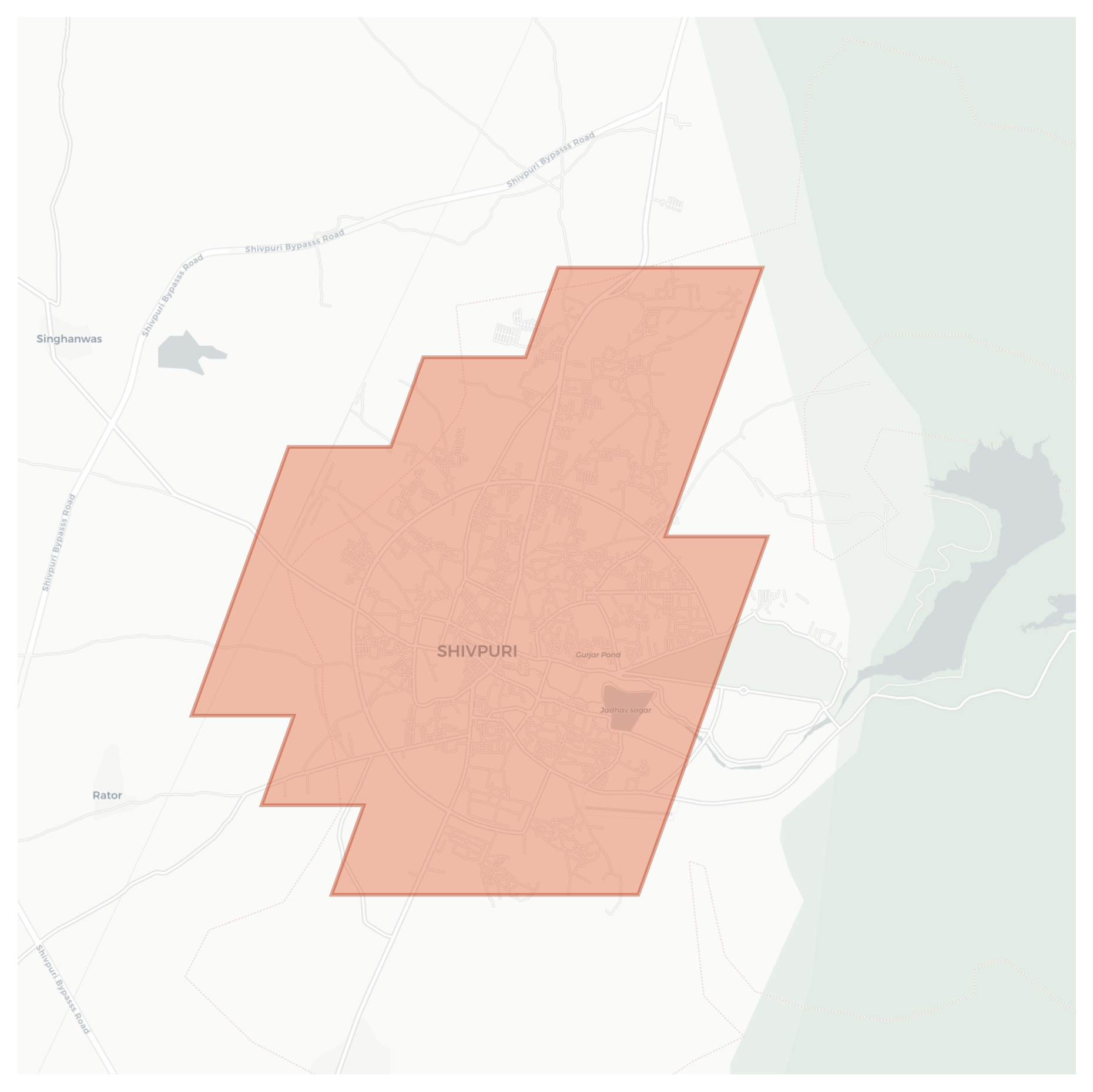 Shivpuri geographic map