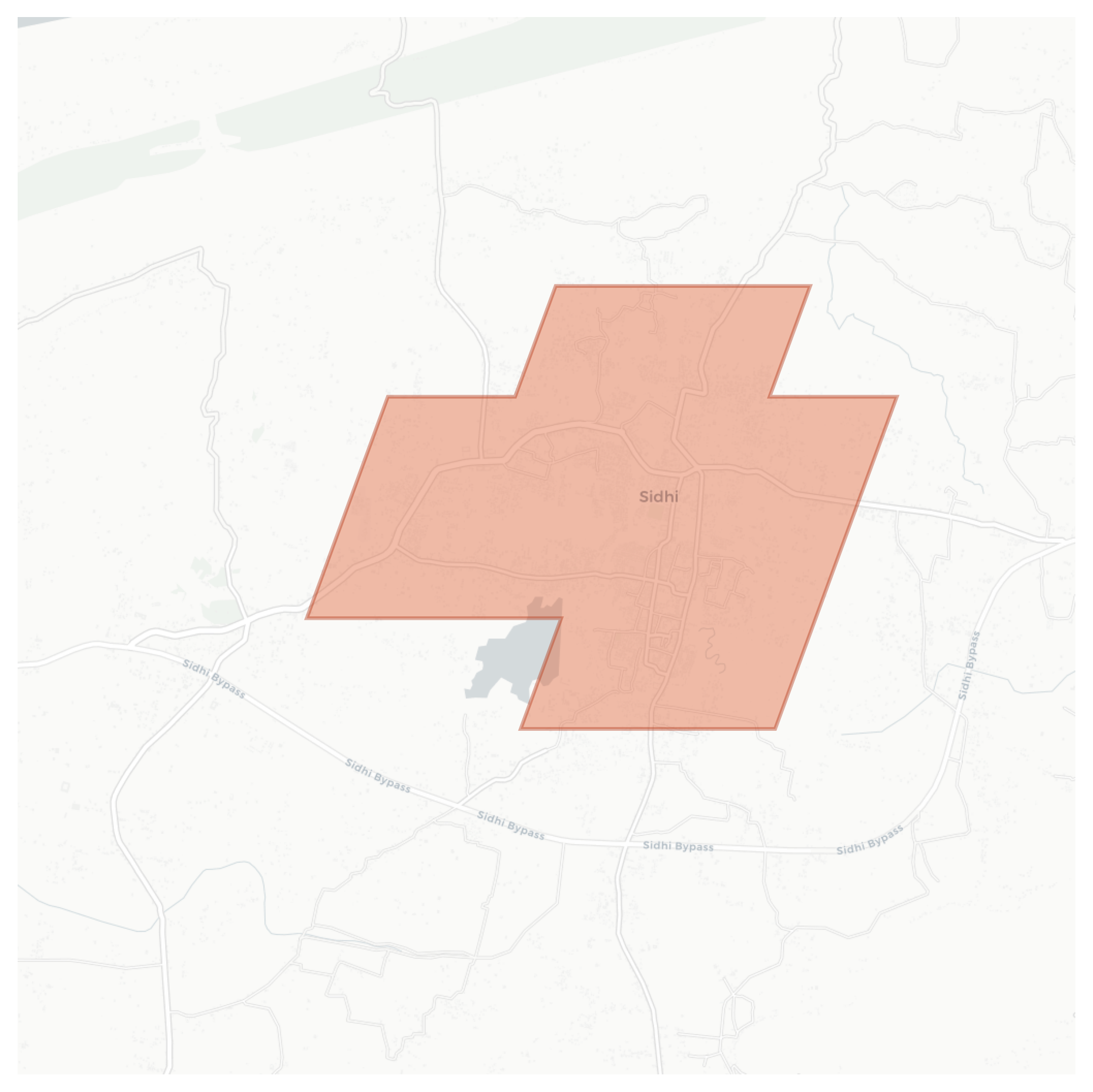 Sidhi geographic map