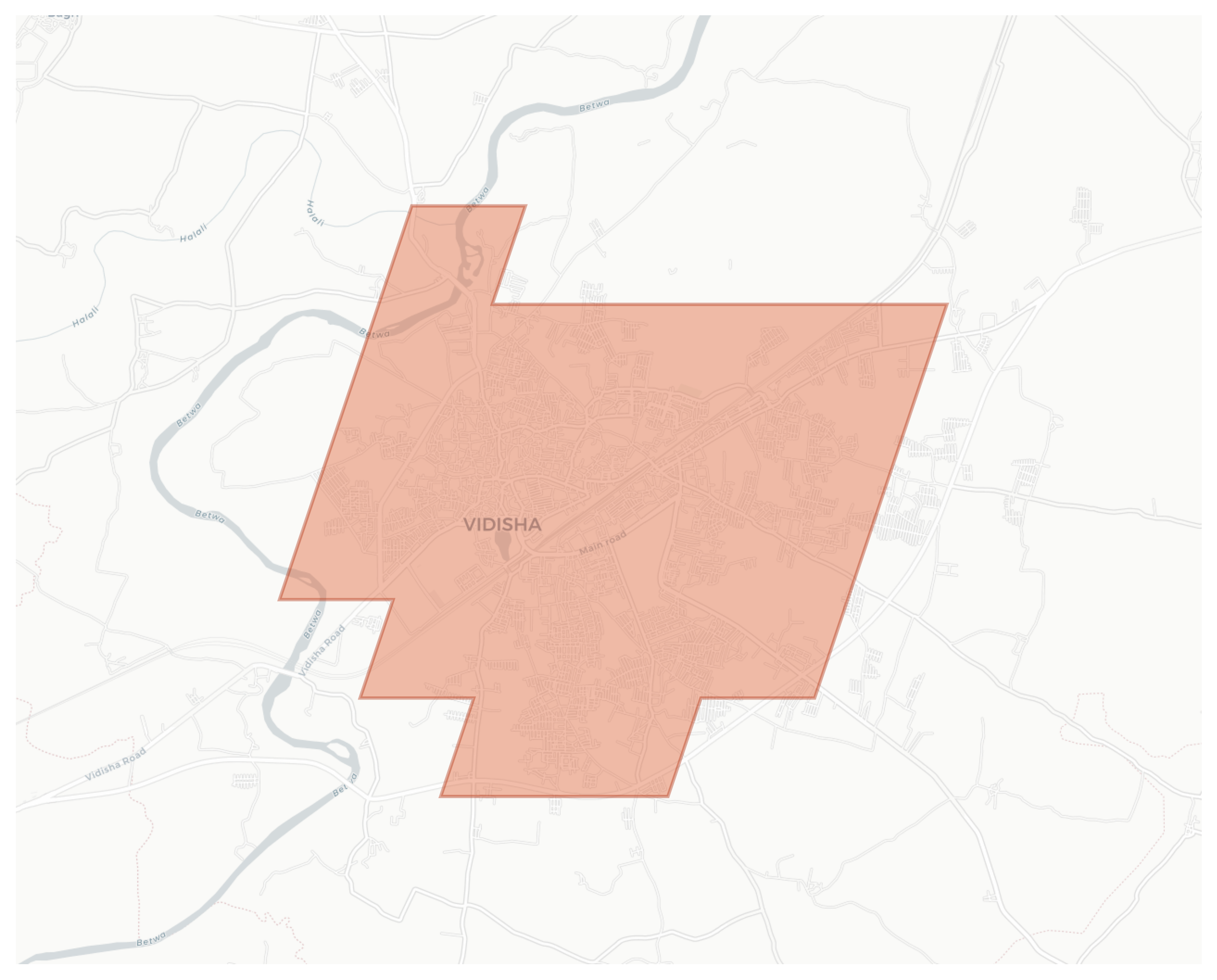 Vidisha geographic map