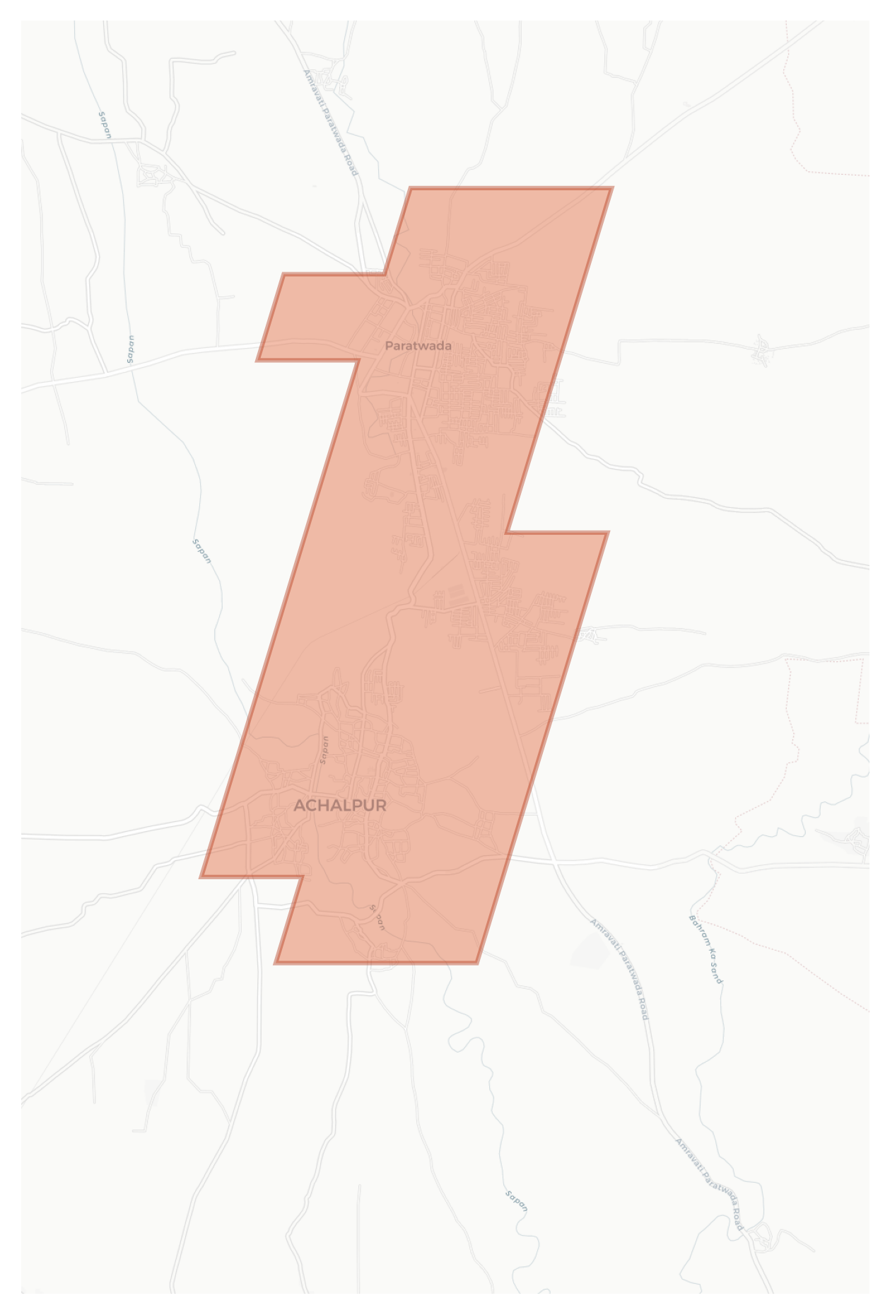 Achalpur geographic map