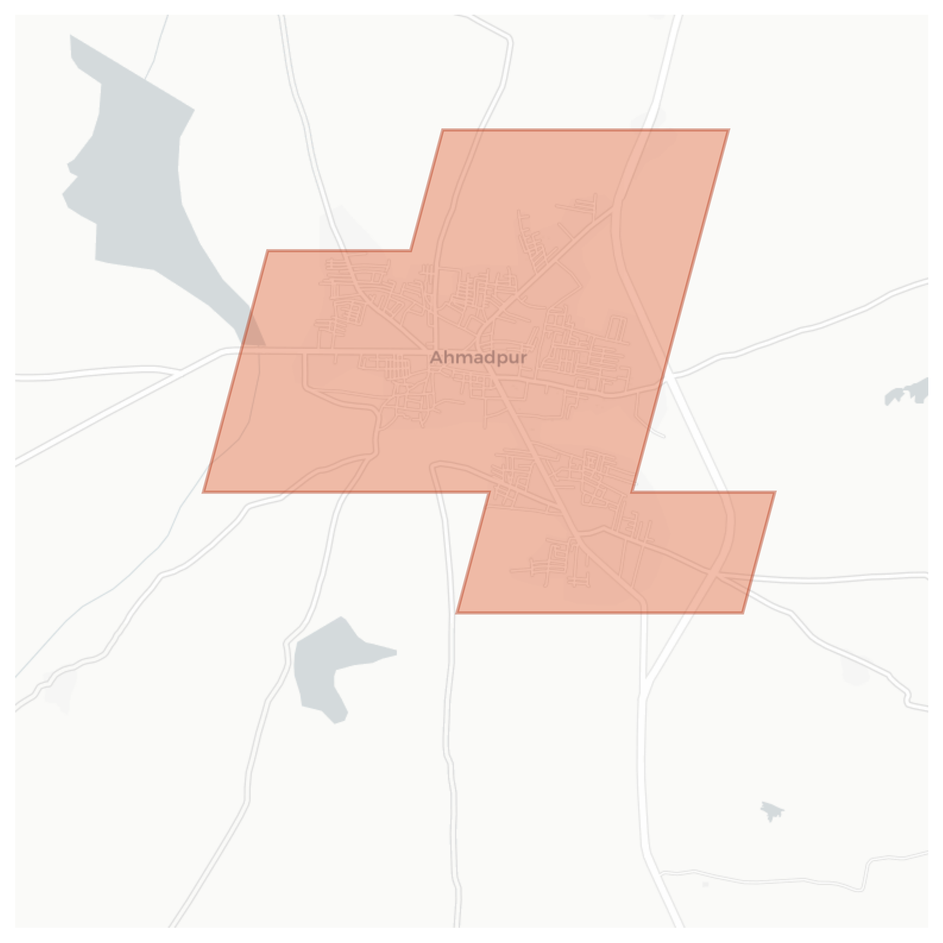 Ahmadpur geographic map